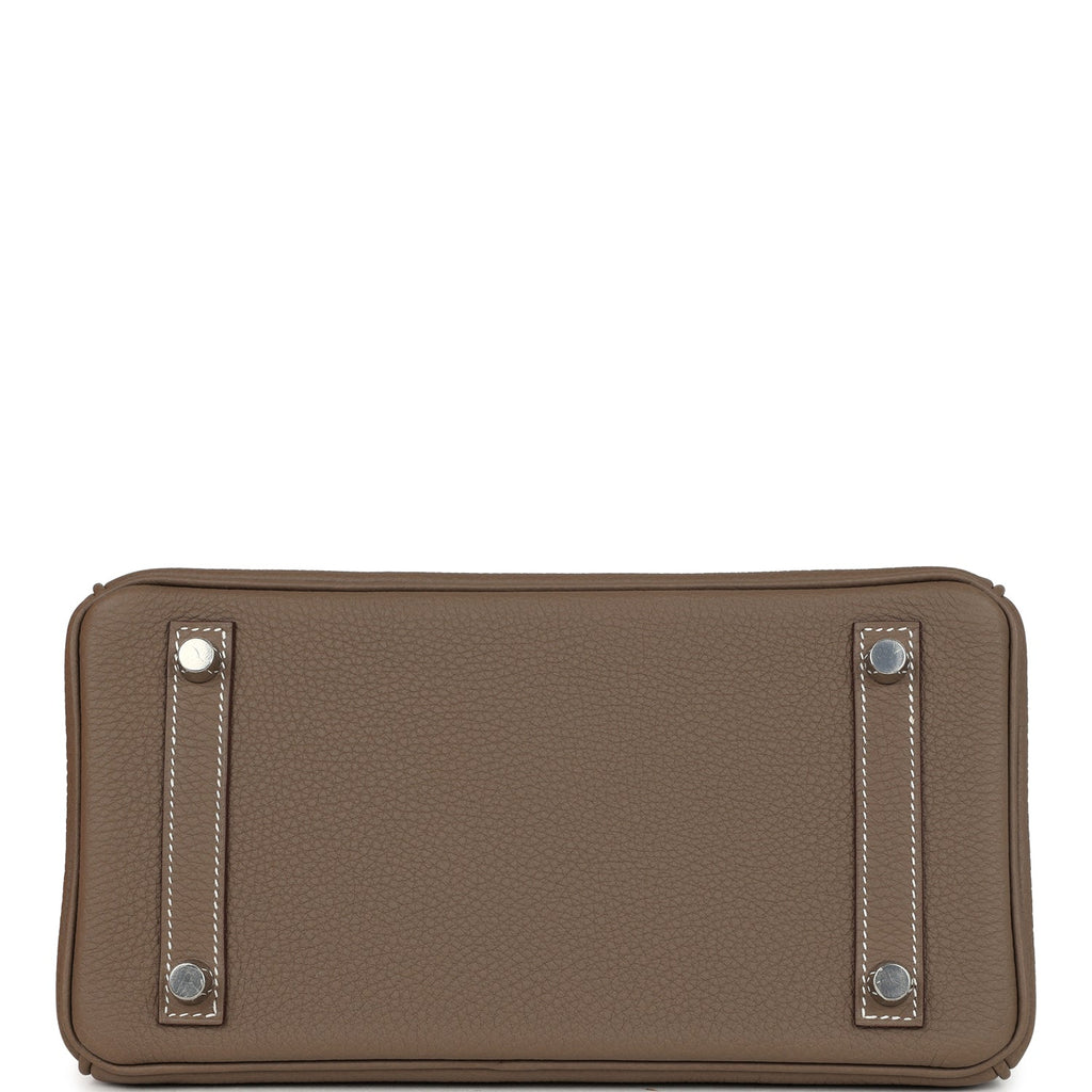 Birkin 25 Etoupe Togo Brushed Palladium Hardware Bag