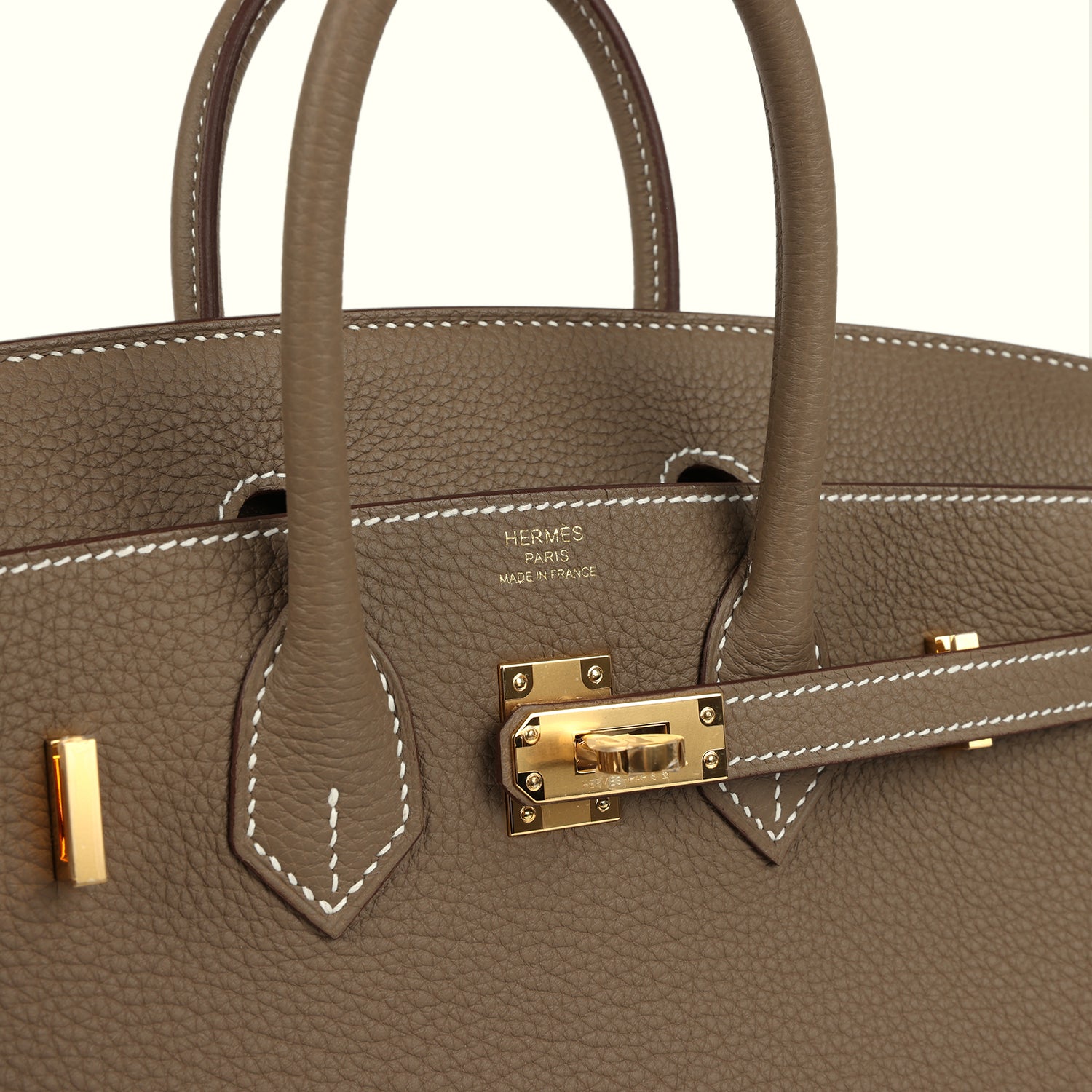 Birkin 25 Etoupe Togo Gold Hardware Bag
