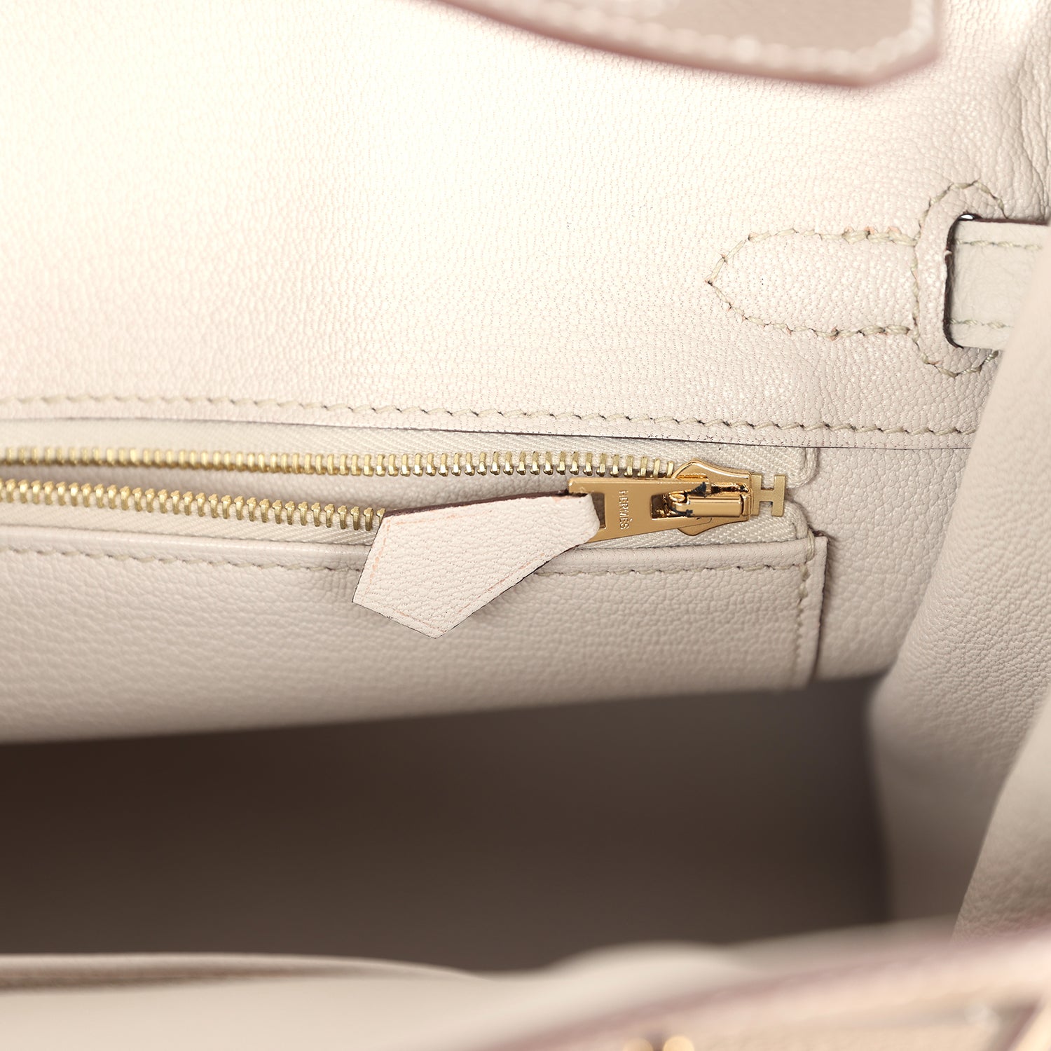 Birkin 25 Etoupe and Craie Togo Gold Hardware Bag