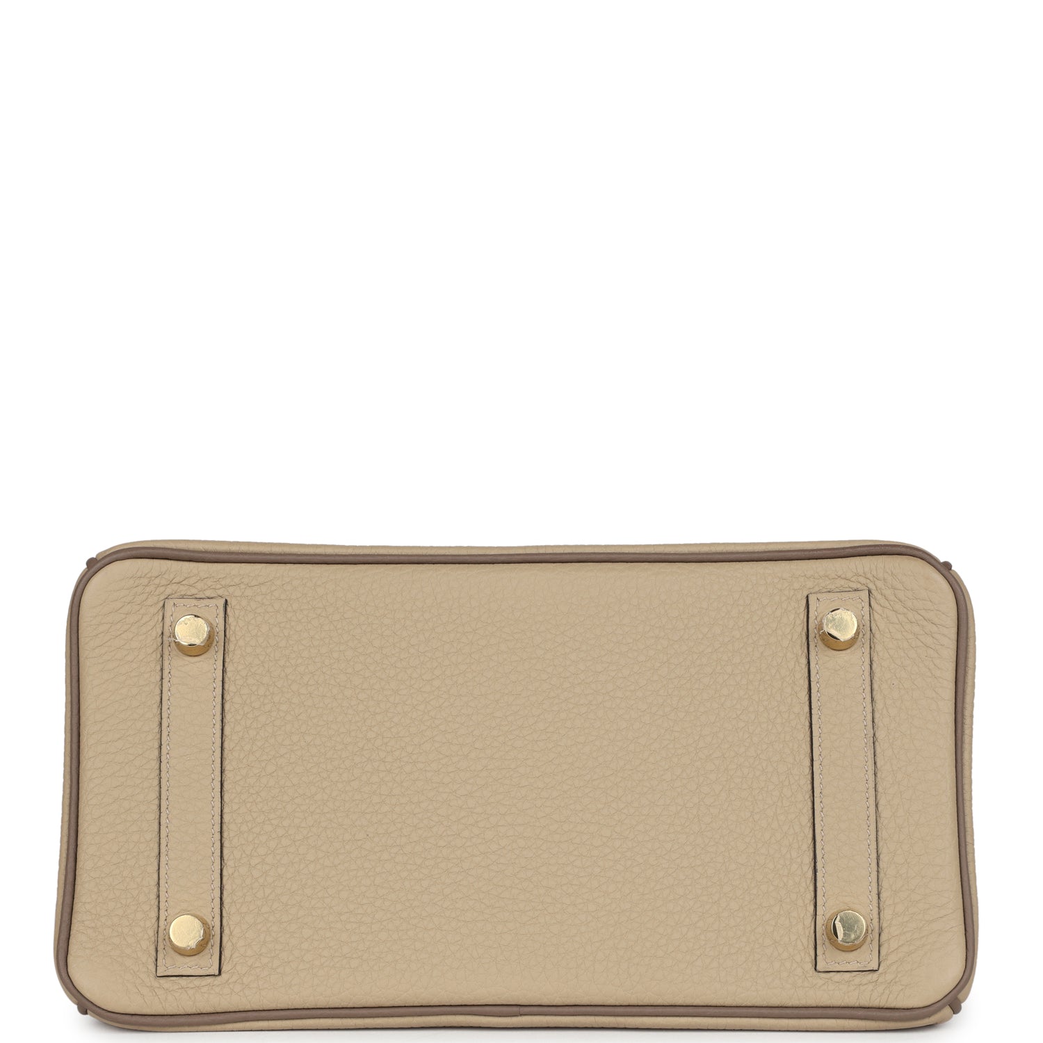Birkin 25 Etoupe and Trench Togo Brushed Gold Hardware Bag