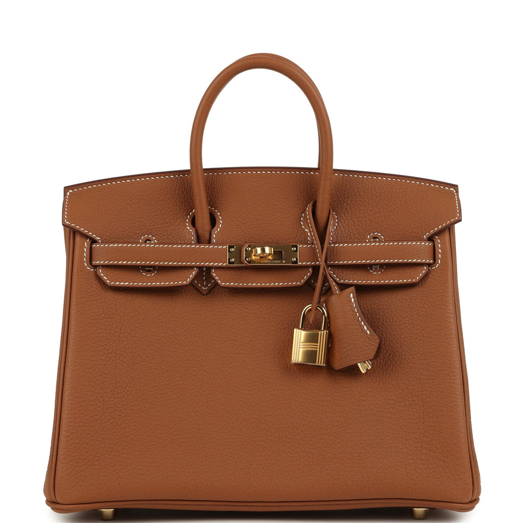 Birkin 25 Gold Togo Gold Hardware Bag
