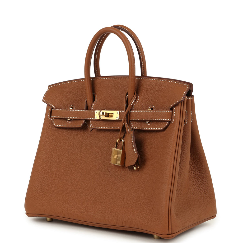 Birkin 25 Gold Togo Gold Hardware Bag