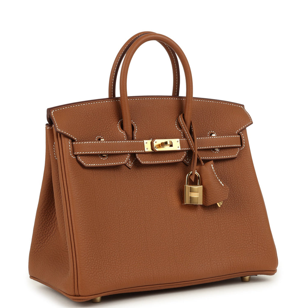 Birkin 25 Gold Togo Gold Hardware Bag