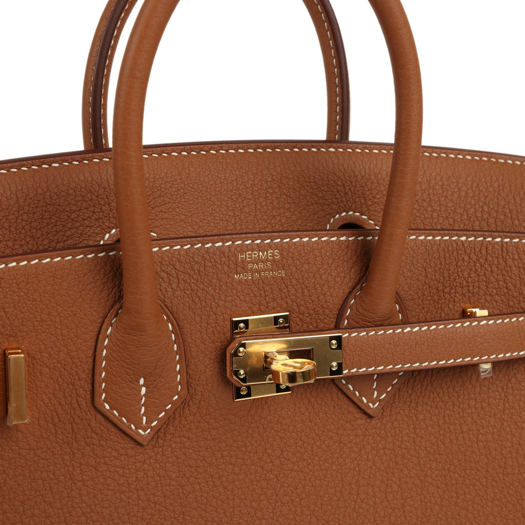 Birkin 25 Gold Togo Gold Hardware Bag