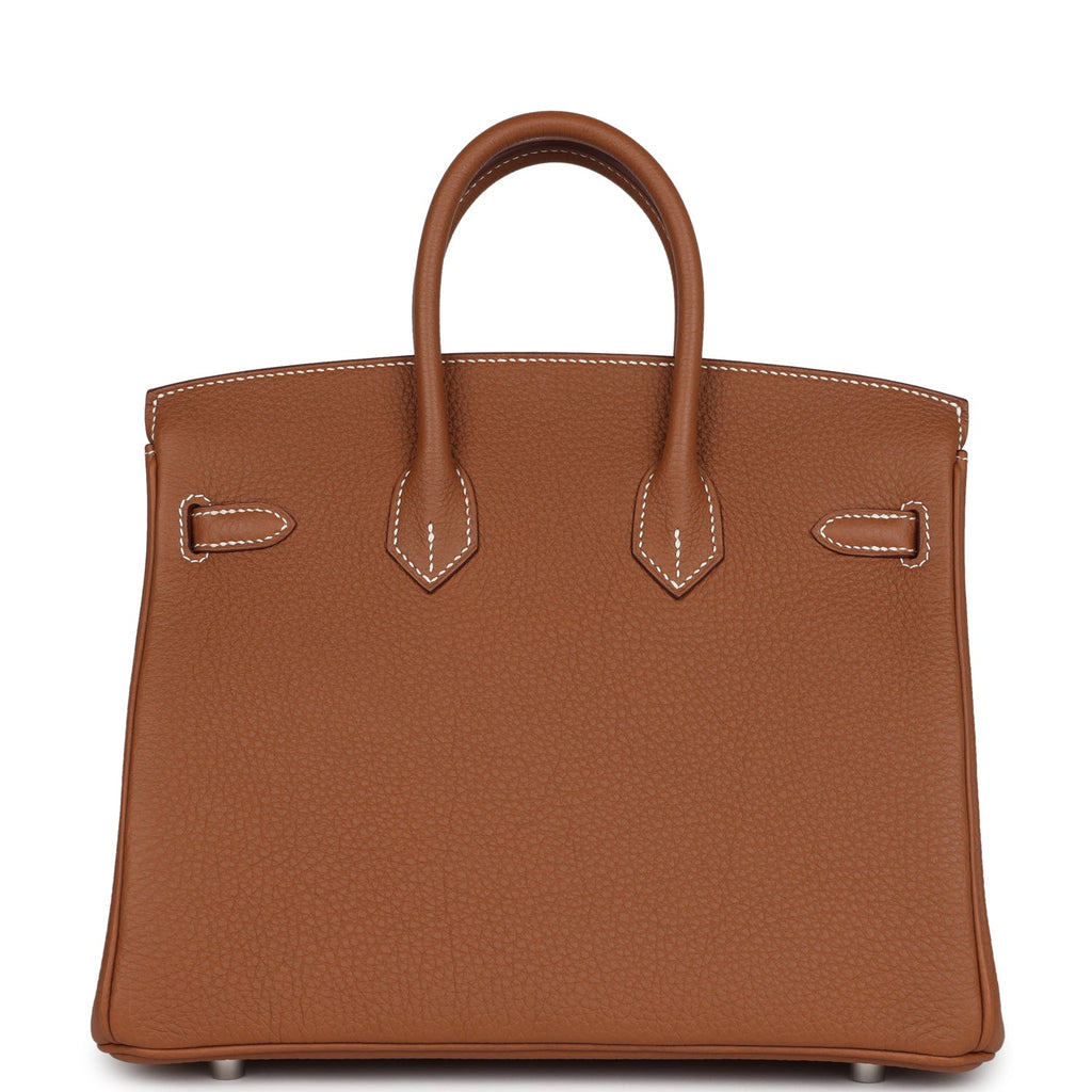 Birkin 25 Gold Togo Palladium Hardware Bag