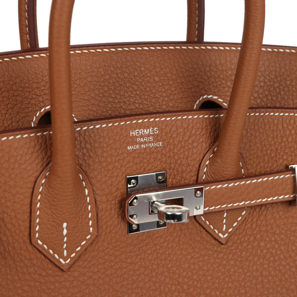 Birkin 25 Gold Togo Palladium Hardware Bag