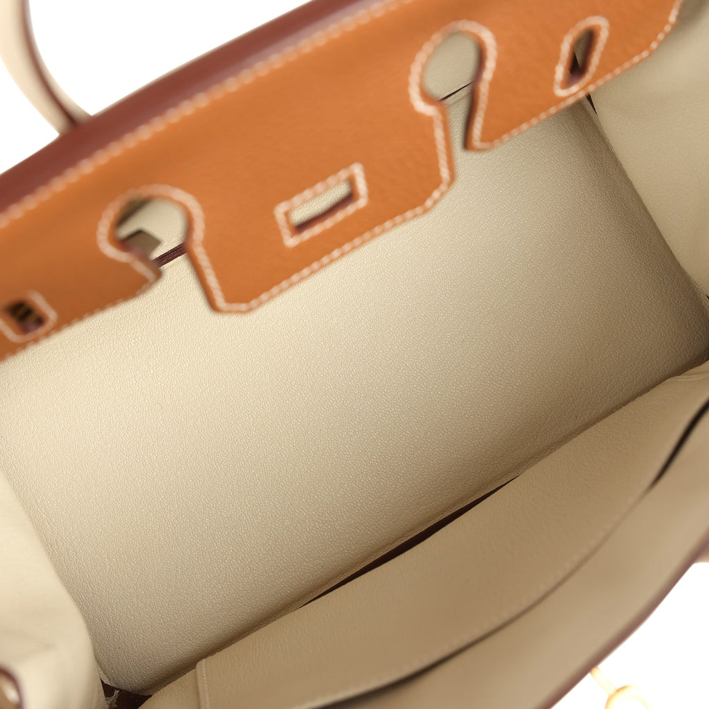 Birkin 25 Gold and Craie Togo Gold Hardware Bag