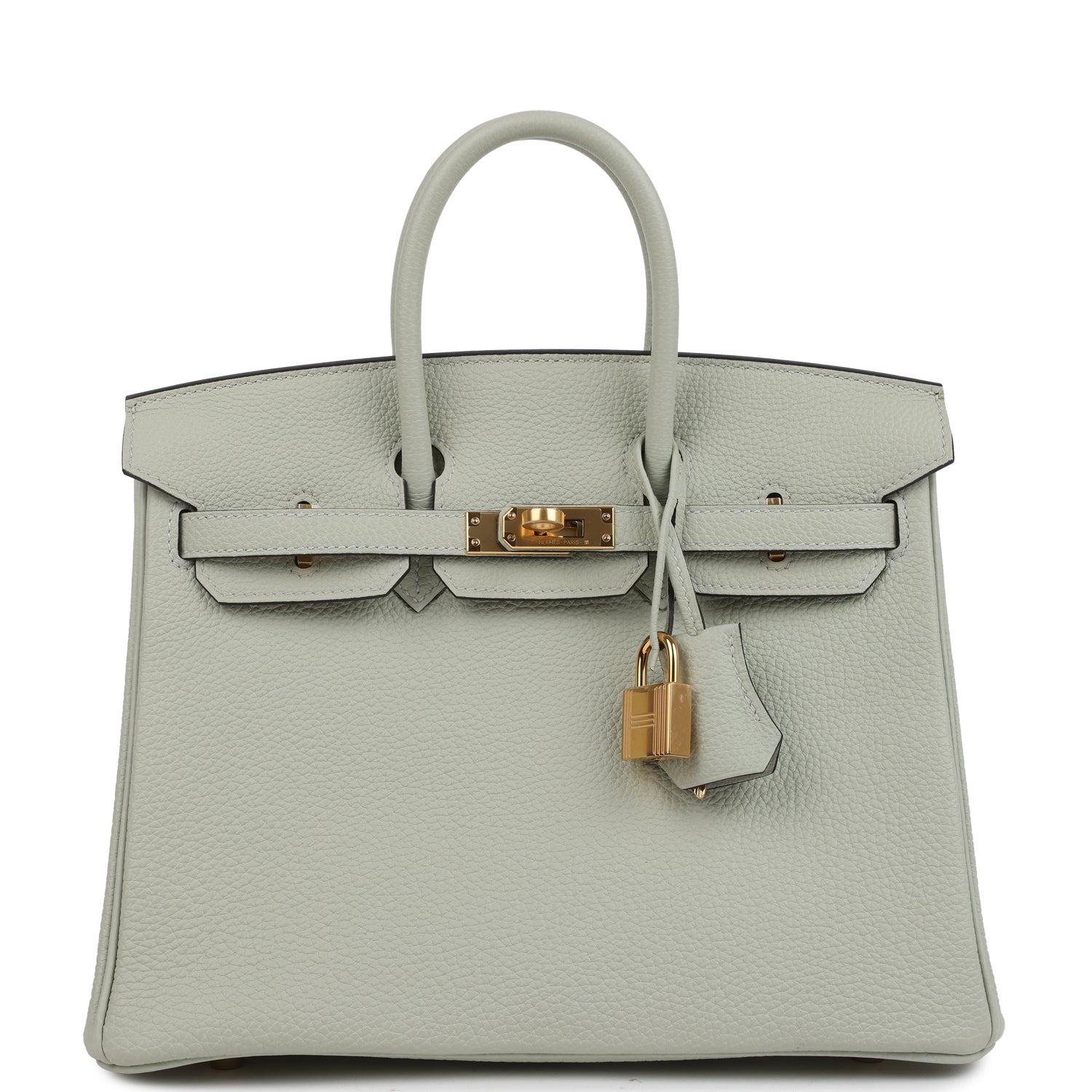Birkin 25 Gris Neve Togo Gold Hardware Bag