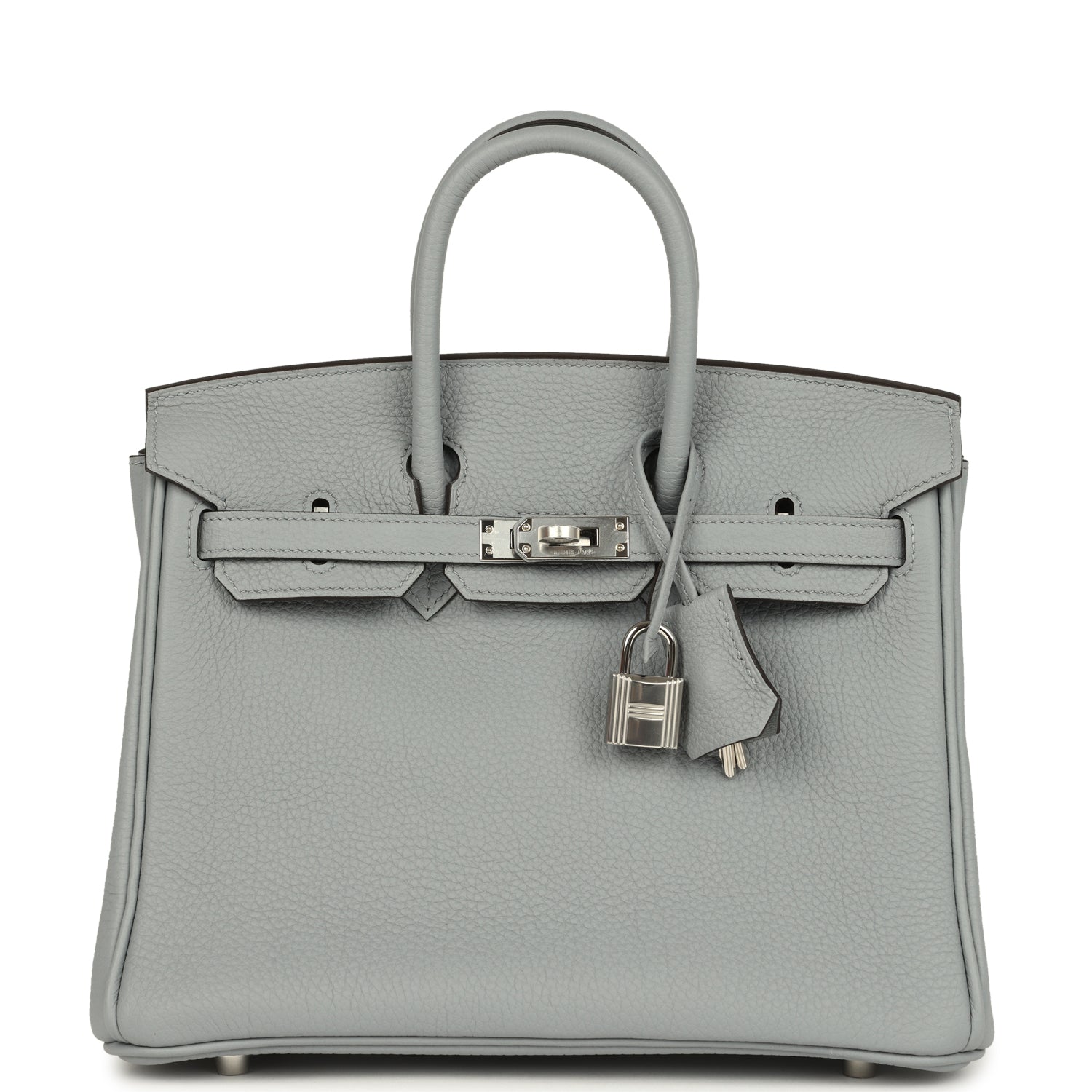 Birkin 25 Gris Pantin Togo Palladium Hardware Bag