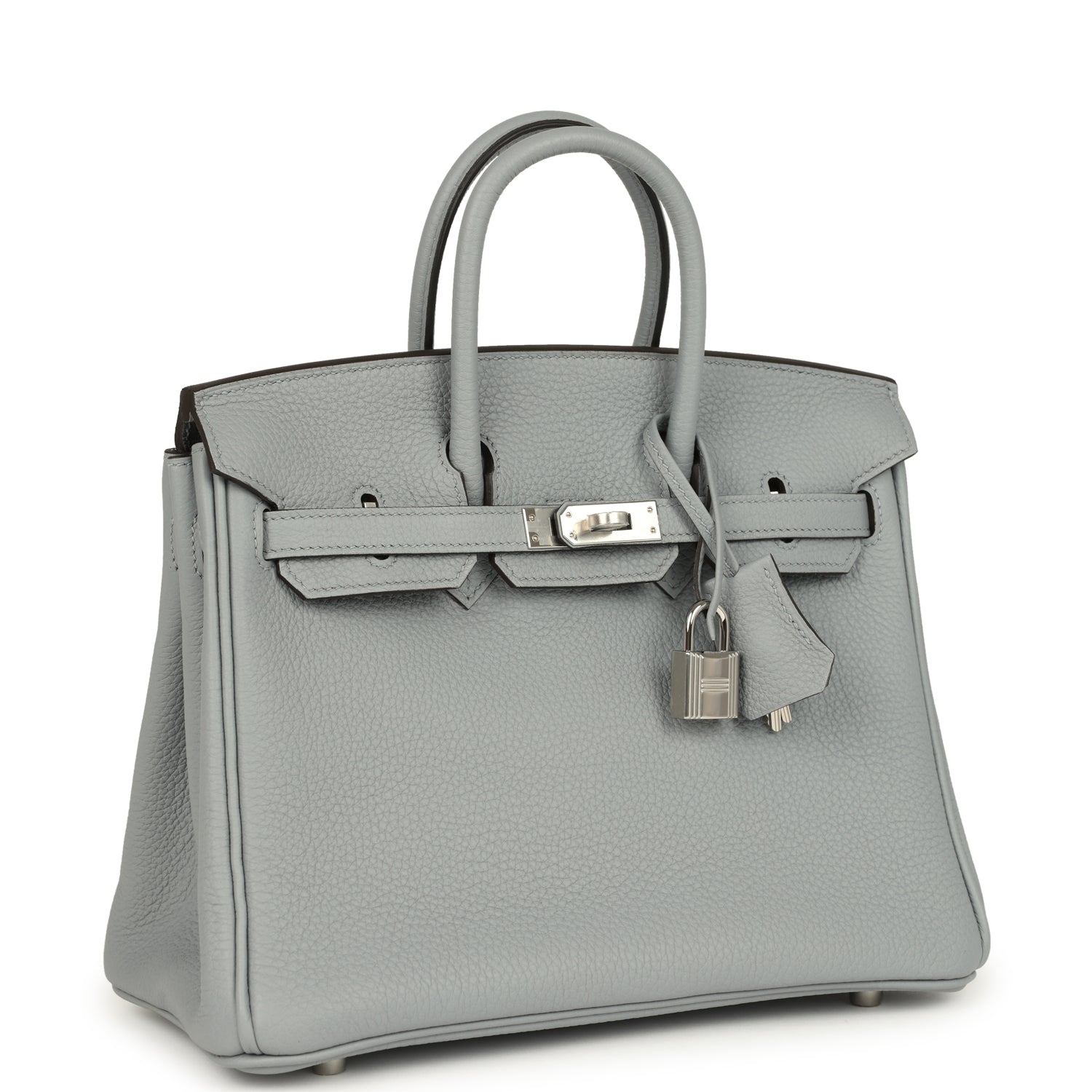Birkin 25 Gris Pantin Togo Palladium Hardware Bag