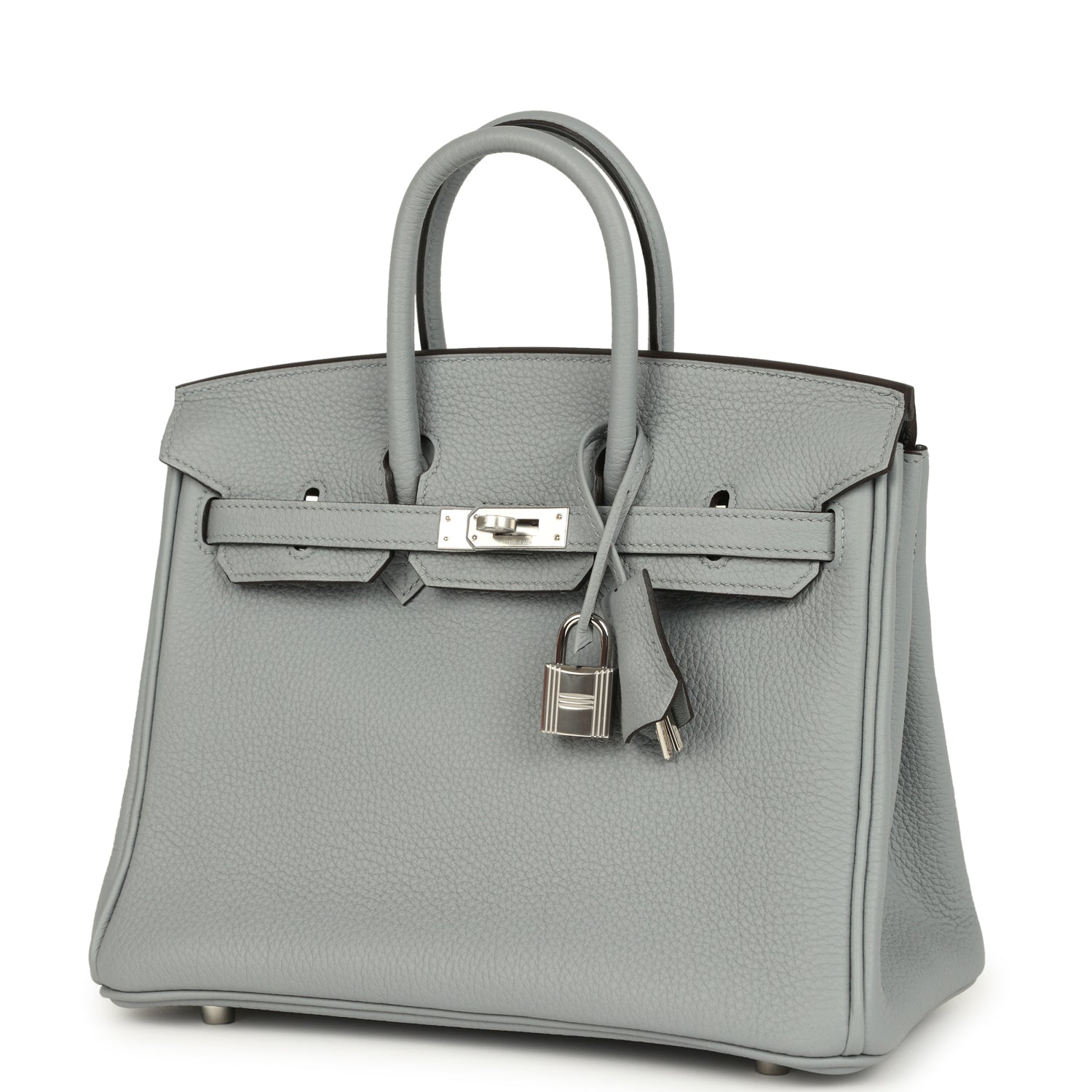 Birkin 25 Gris Pantin Togo Palladium Hardware Bag