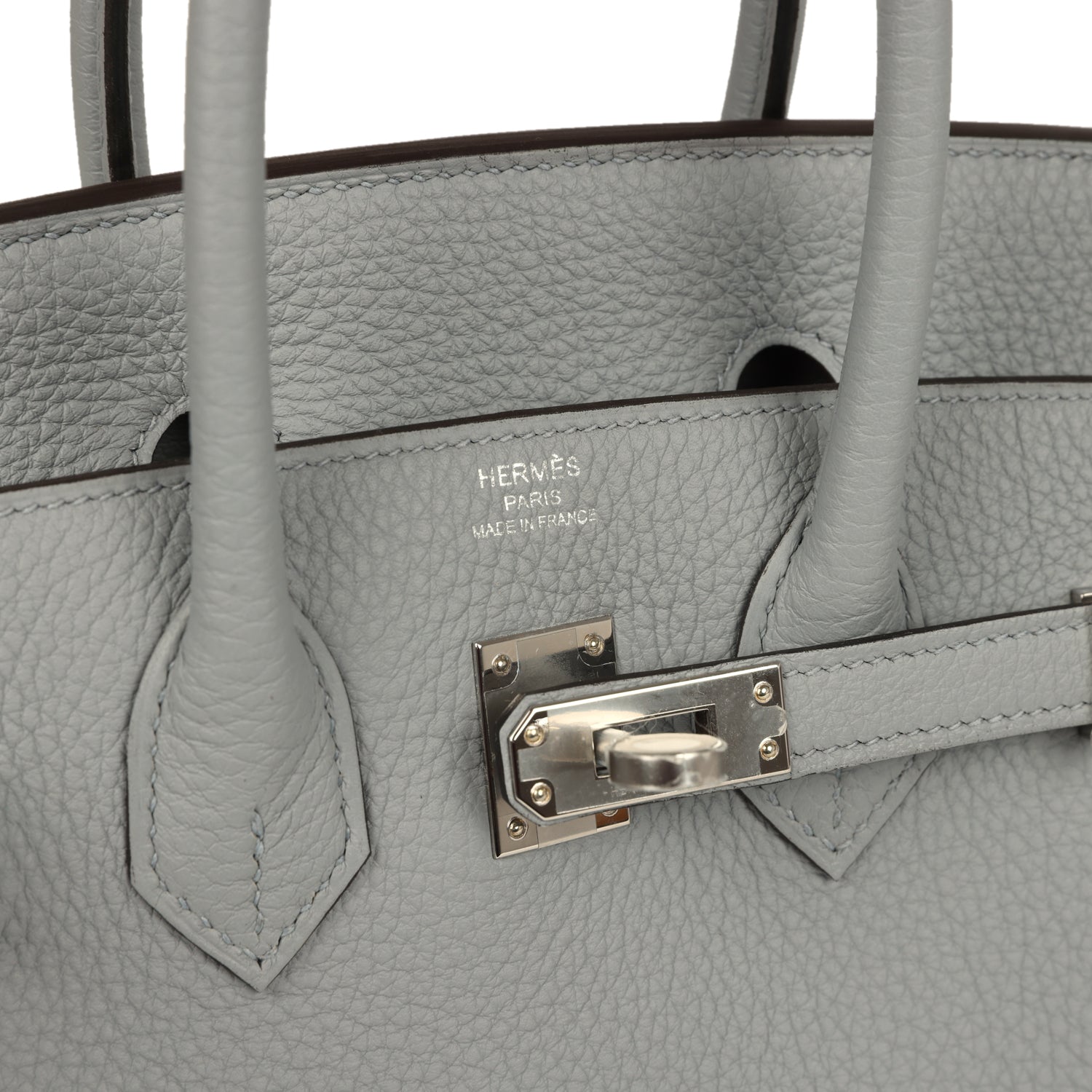 Birkin 25 Gris Pantin Togo Palladium Hardware Bag