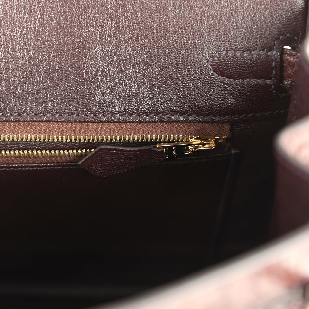 Birkin 25 Havane Matte Alligator Gold Hardware Bag