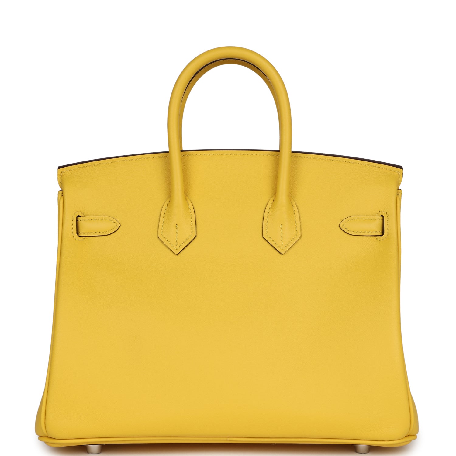 Birkin 25 Jaune de Naples Swift Palladium Hardware Bag