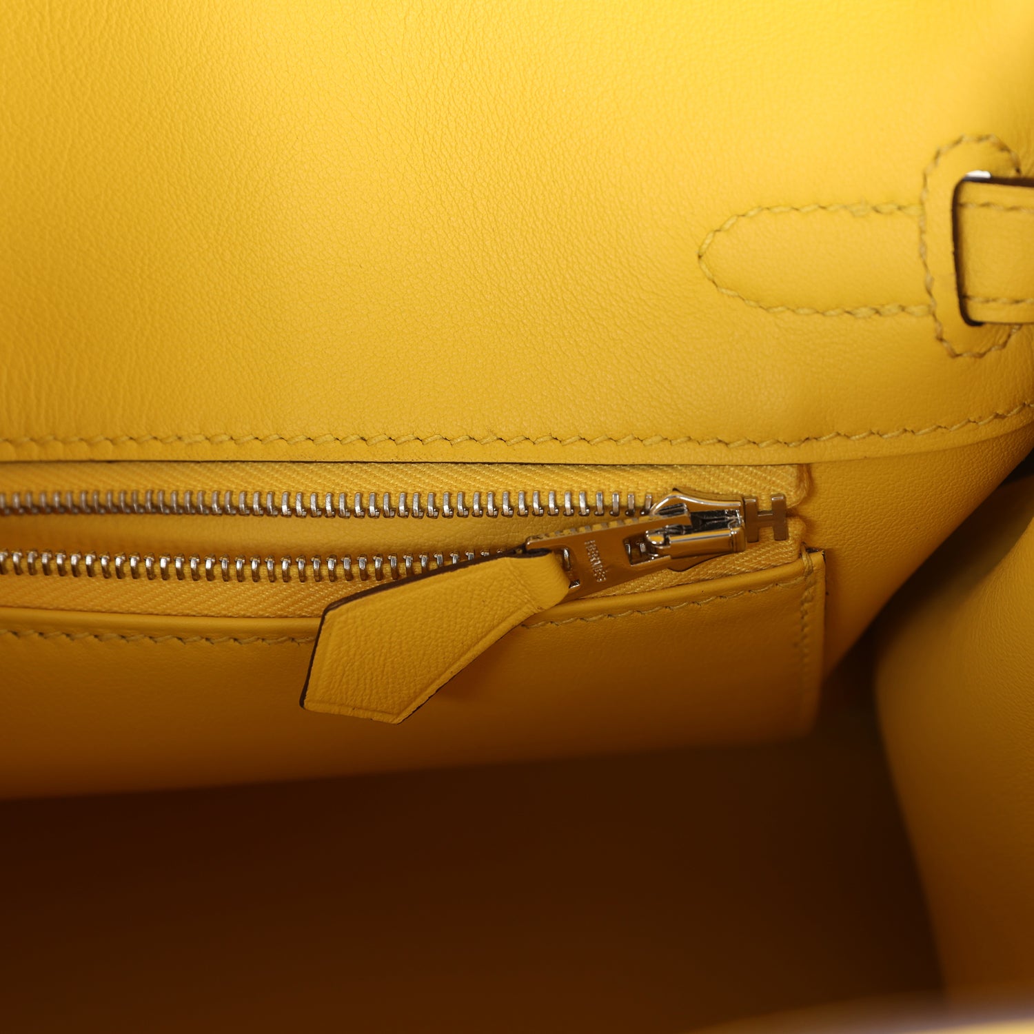 Birkin 25 Jaune de Naples Swift Palladium Hardware Bag