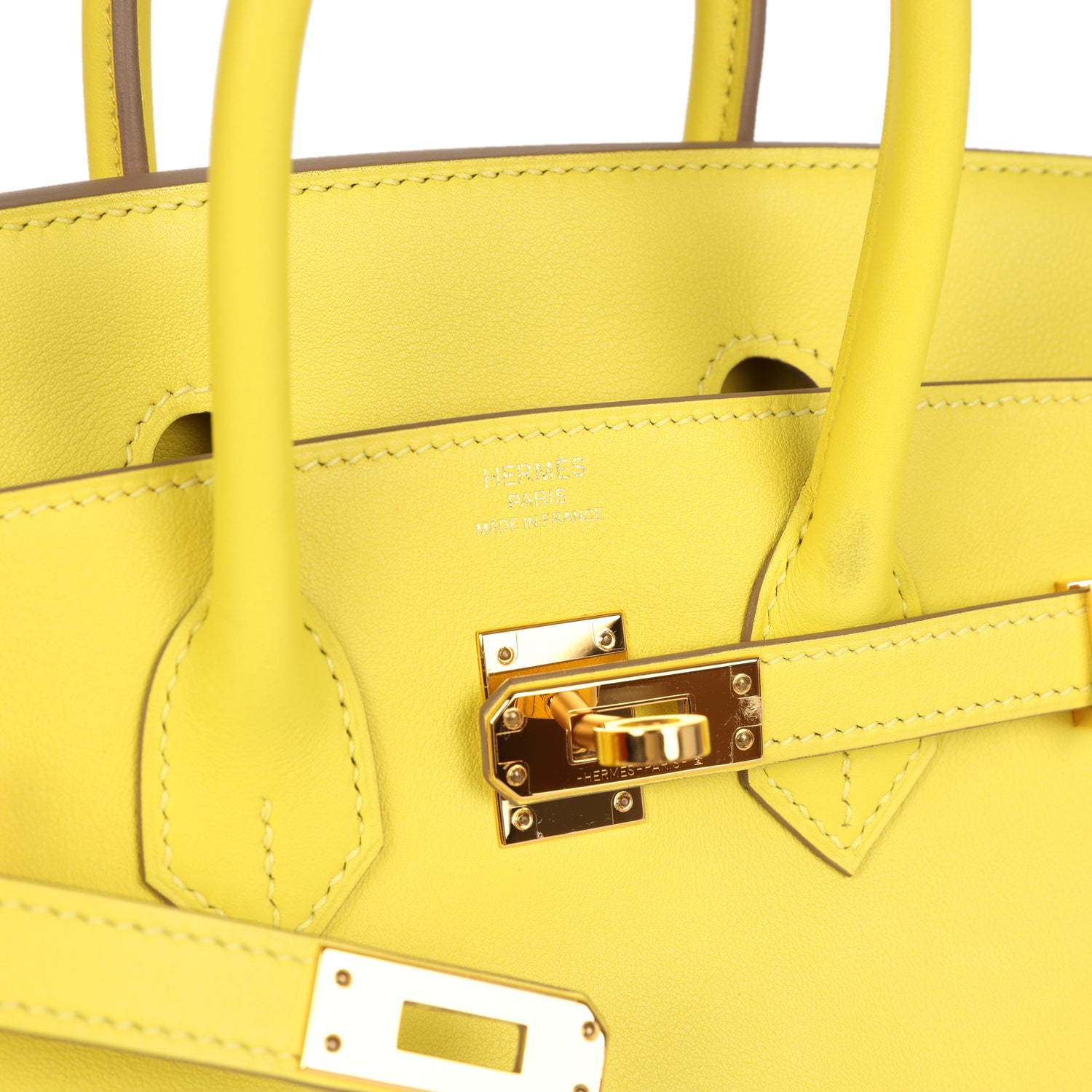 Birkin 25 Lime Swift Gold Hardware Bag