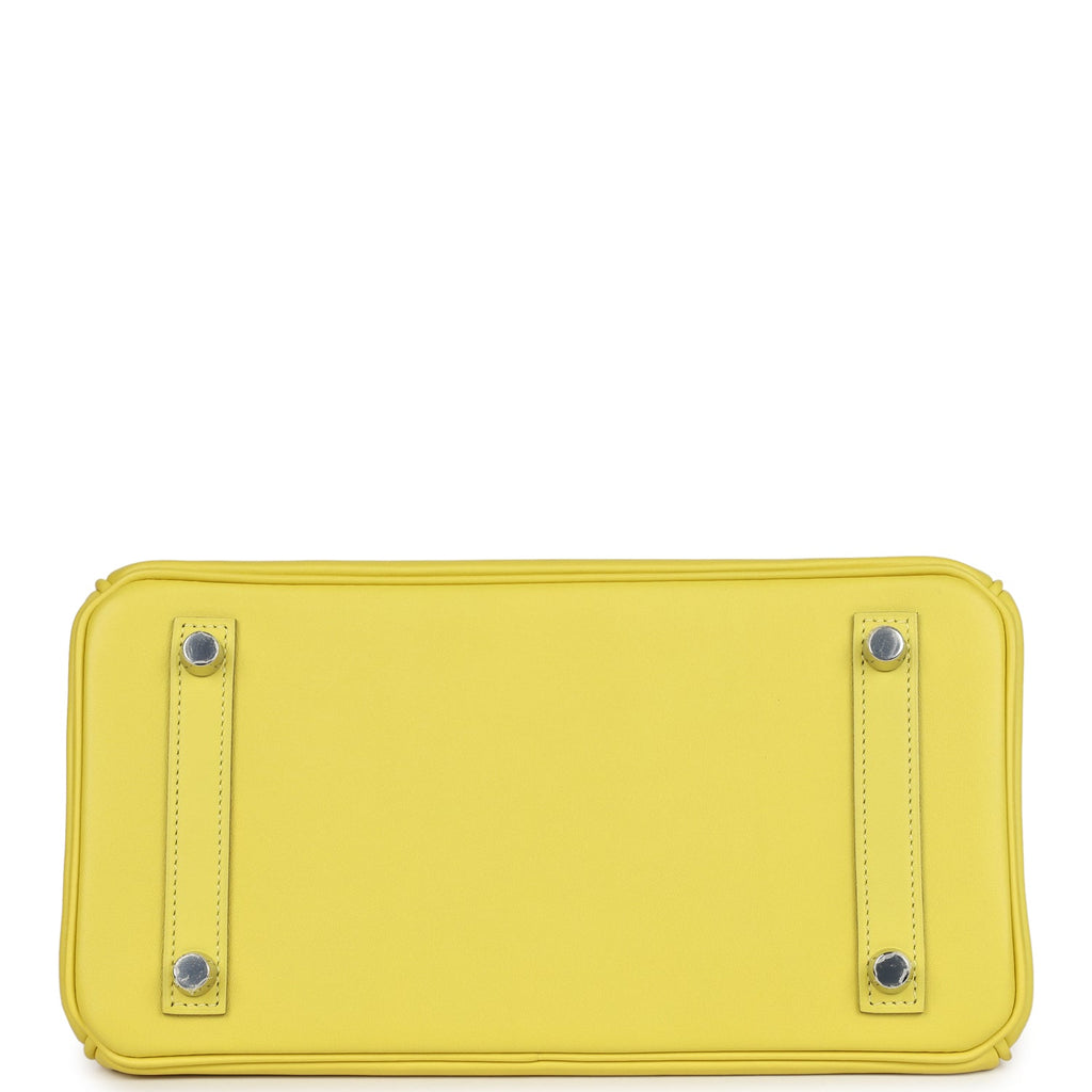 Birkin 25 Lime Swift Palladium Hardware Bag