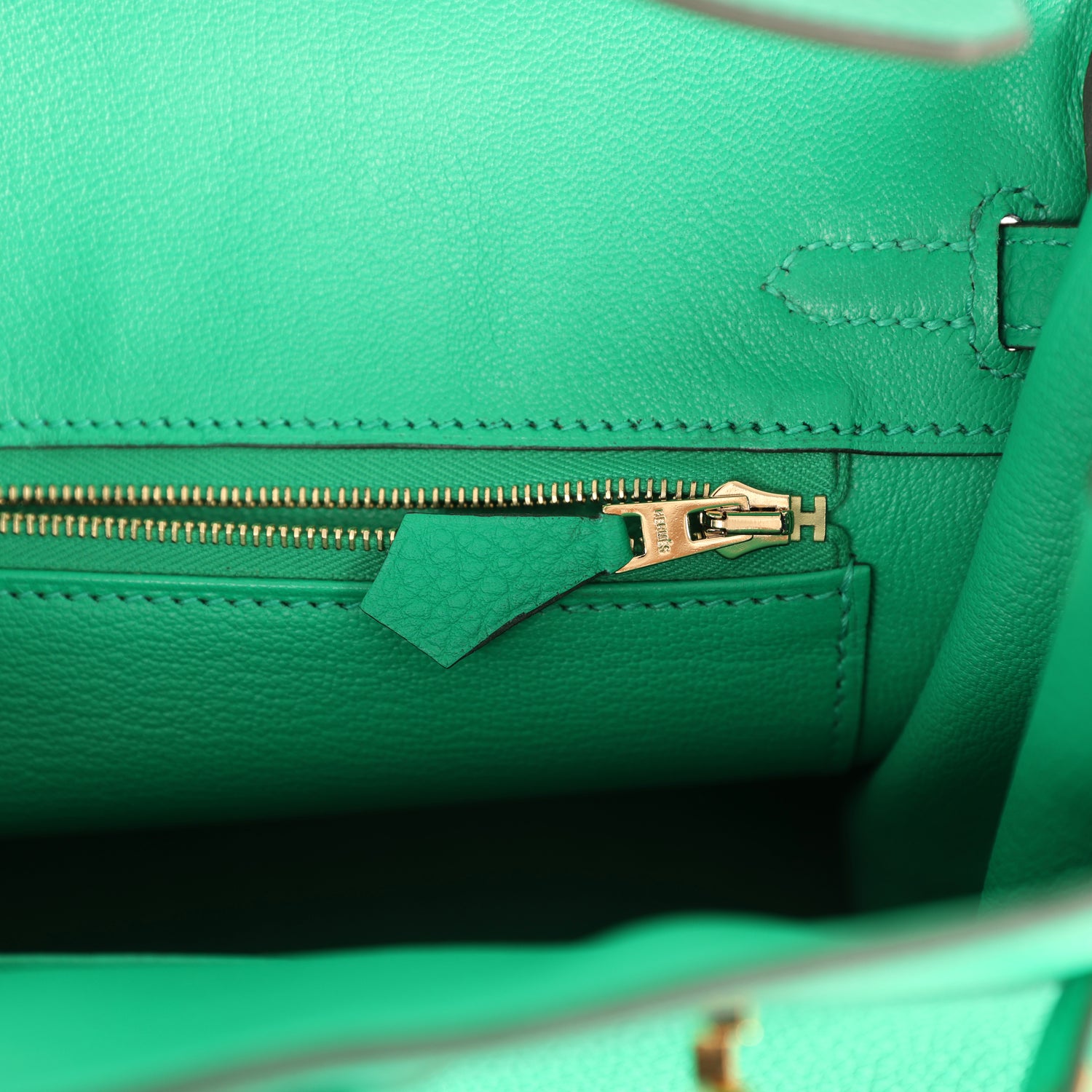 Birkin 25 Menthe Togo Gold Hardware Bag
