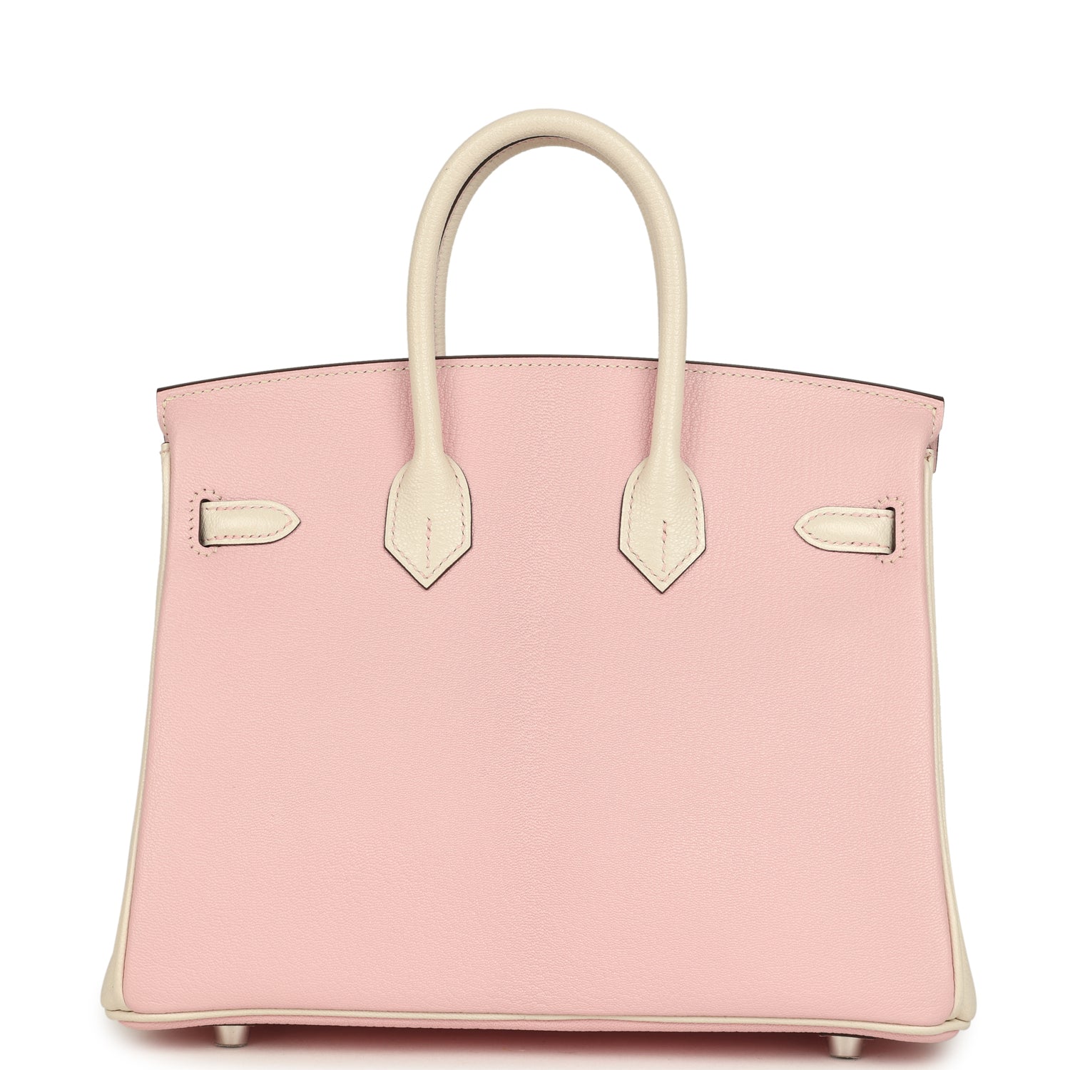 Birkin 25 Nata and Rose Sakura Chevre Mysore Palladium Hardware Bag