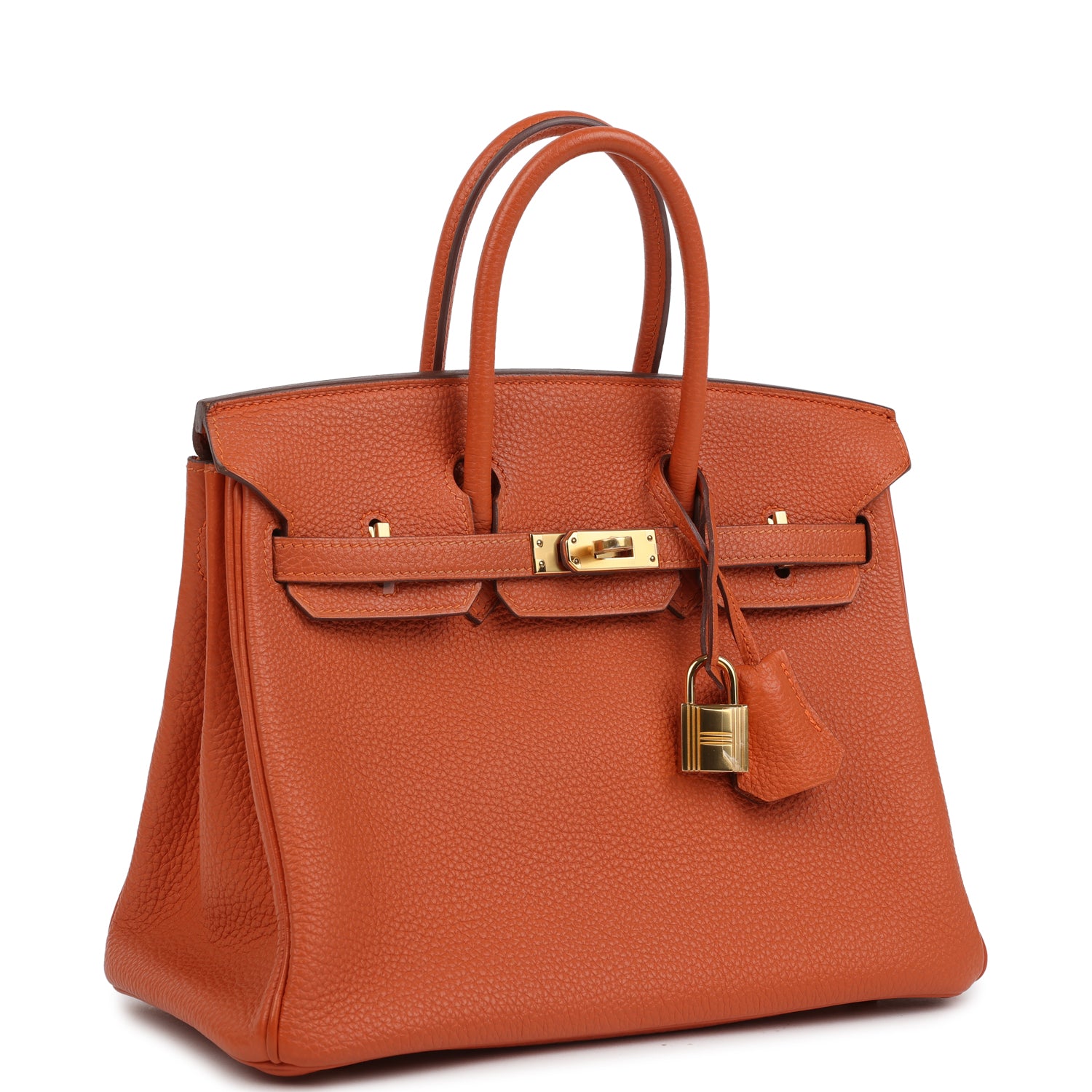 Birkin 25 Orange Togo Gold Hardware Bag