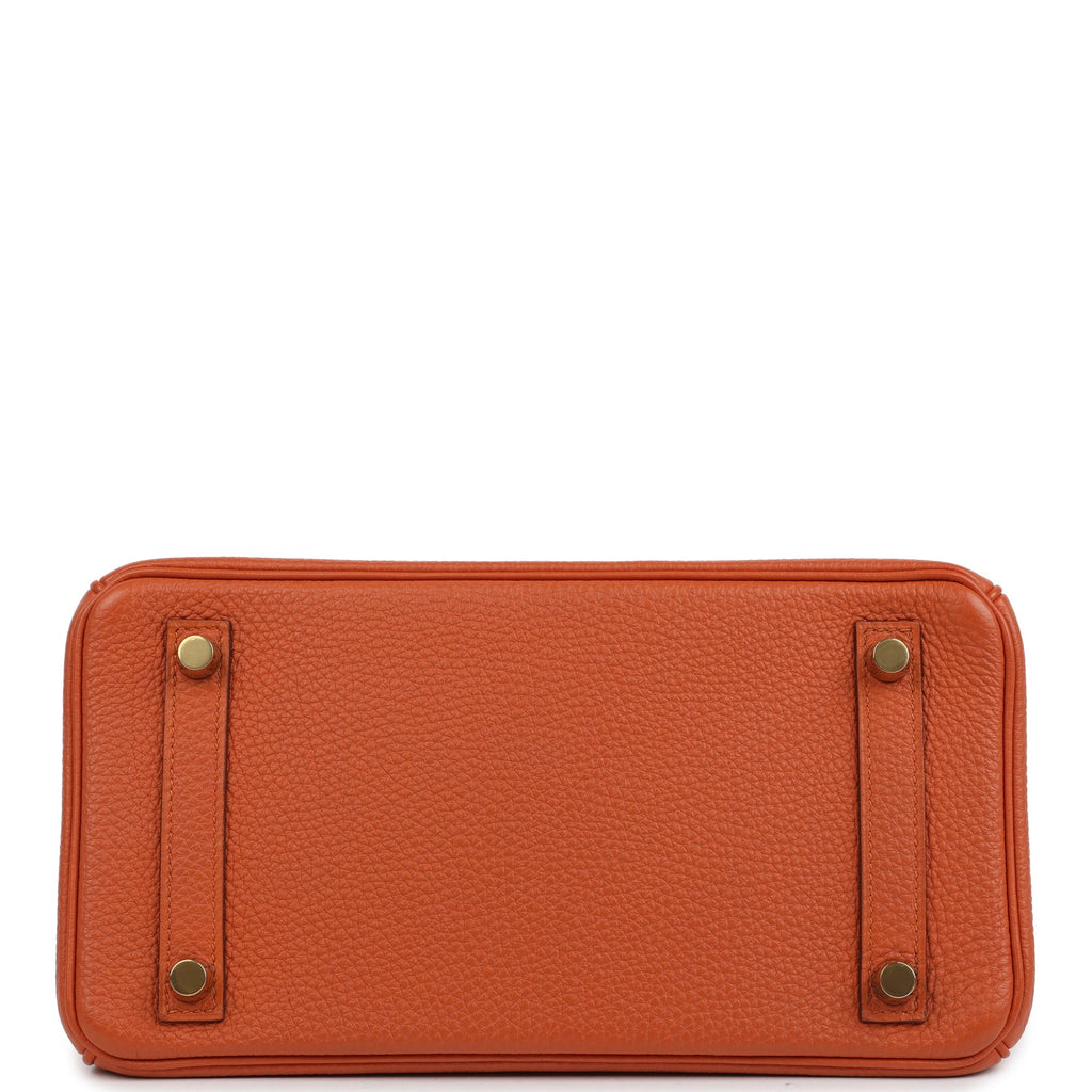 Birkin 25 Orange Togo Gold Hardware Bag