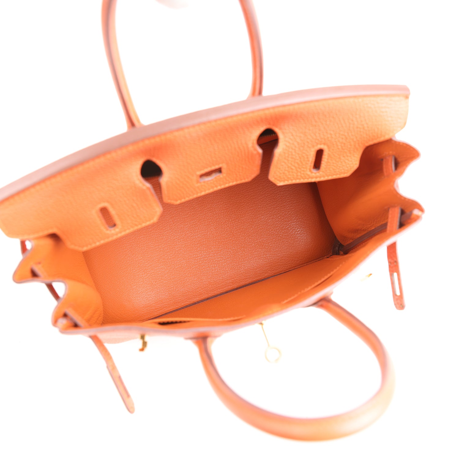 Birkin 25 Orange Togo Gold Hardware Bag