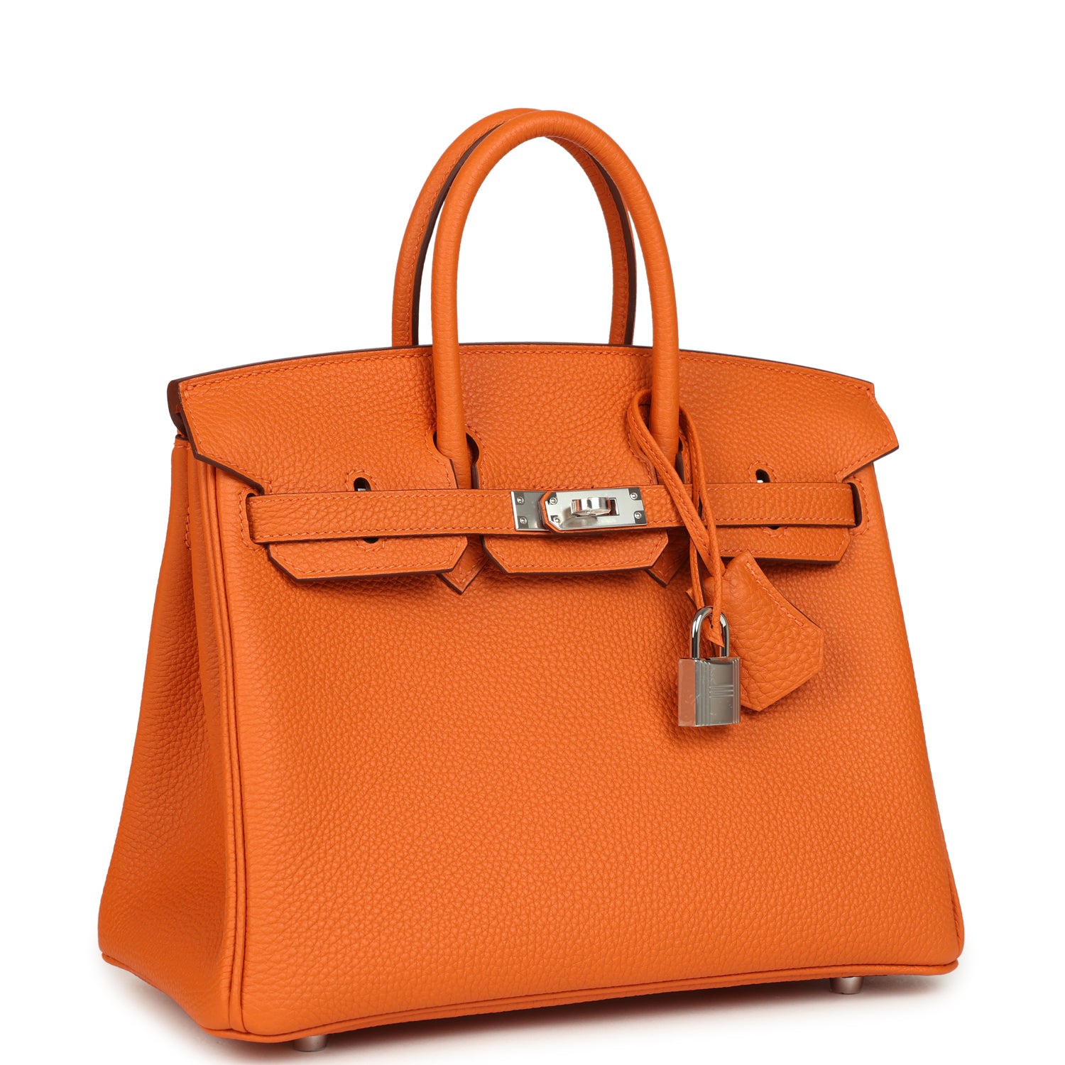 Birkin 25 Orange Togo Palladium Hardware Bag