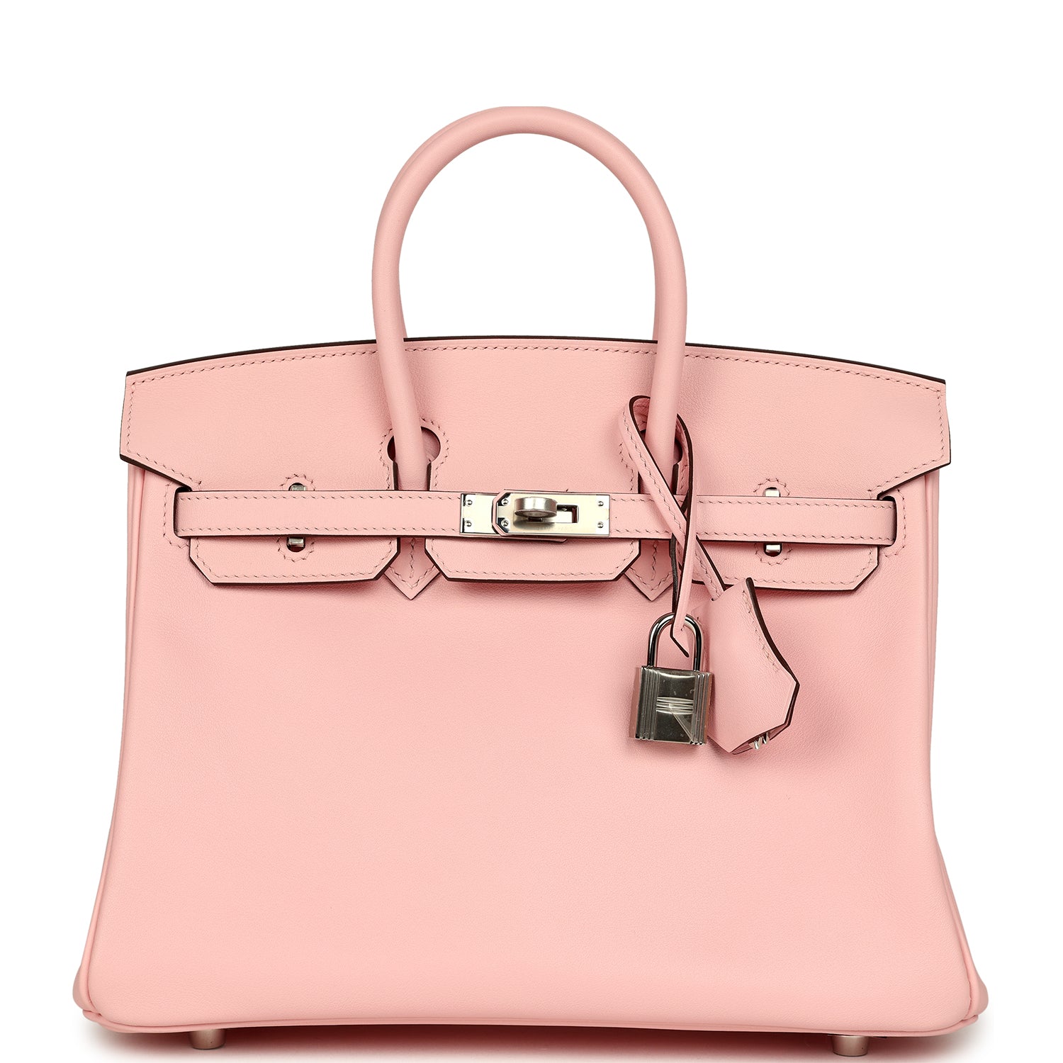 Birkin 25 Rose Sakura Jonathan Palladium Hardware Bag