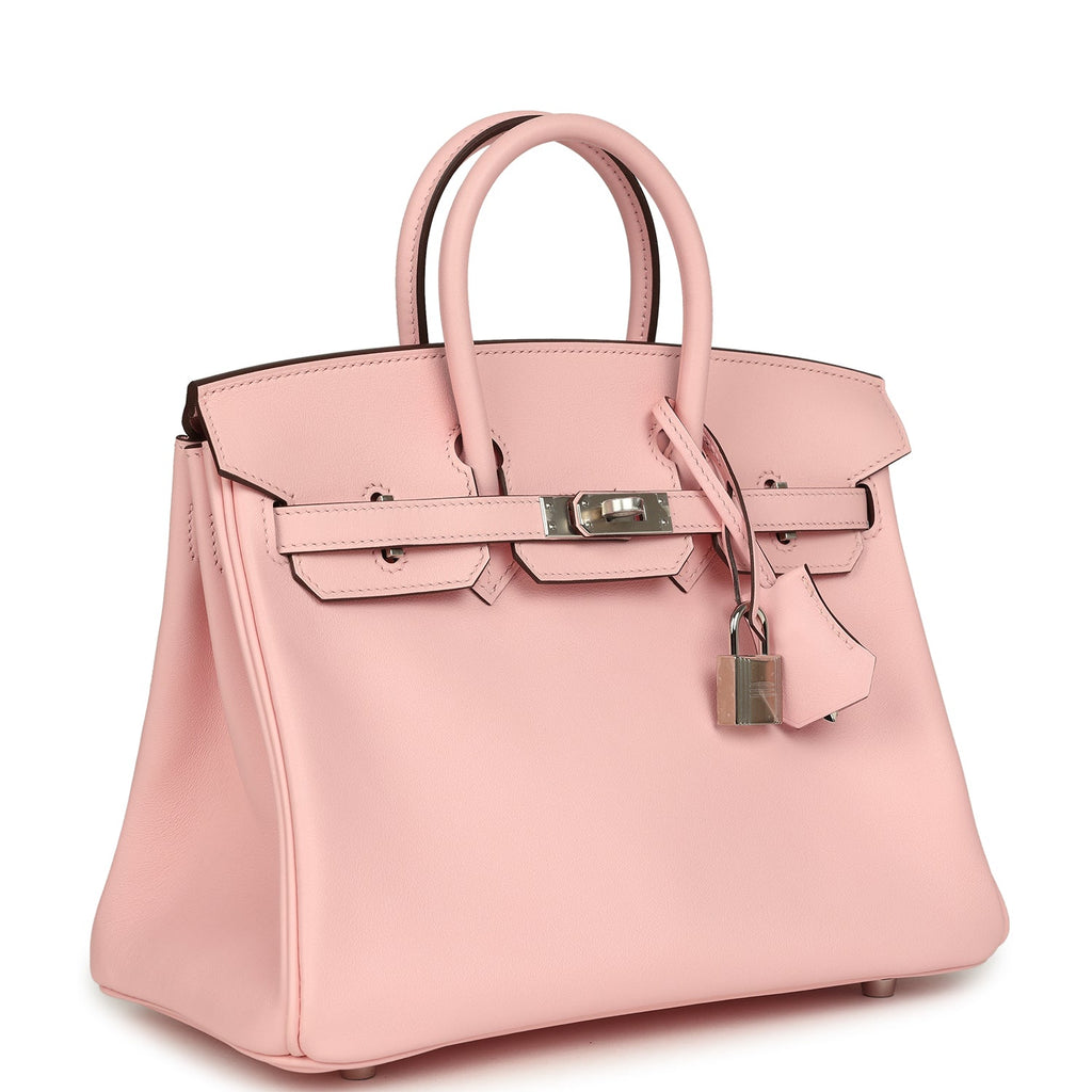 Birkin 25 Rose Sakura Jonathan Palladium Hardware Bag