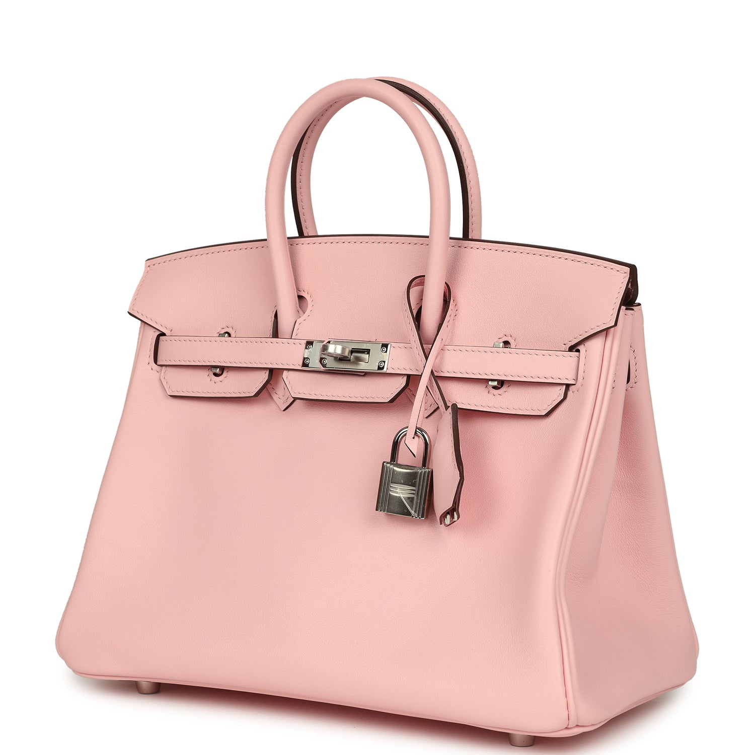 Birkin 25 Rose Sakura Jonathan Palladium Hardware Bag