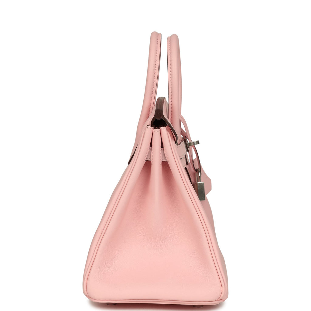 Birkin 25 Rose Sakura Jonathan Palladium Hardware Bag
