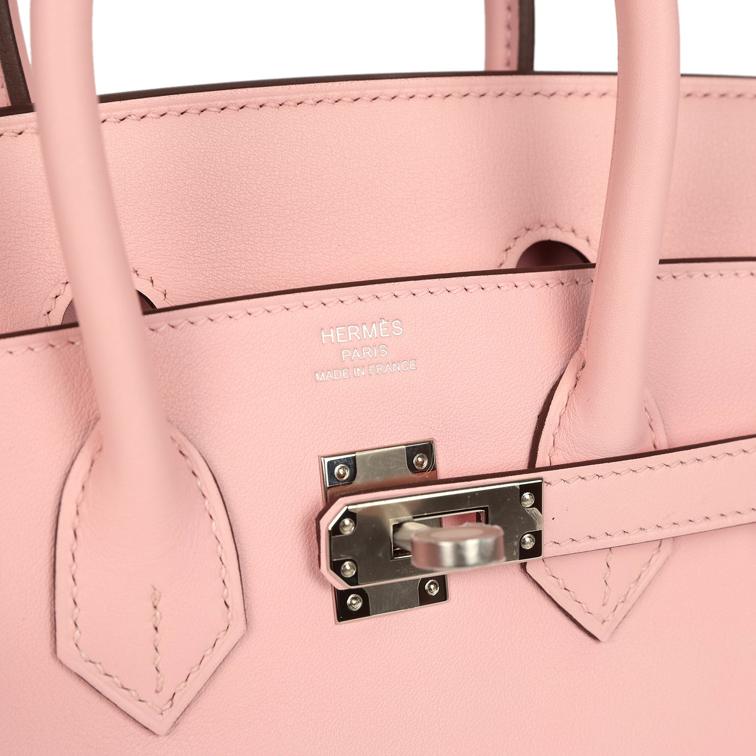 Birkin 25 Rose Sakura Jonathan Palladium Hardware Bag