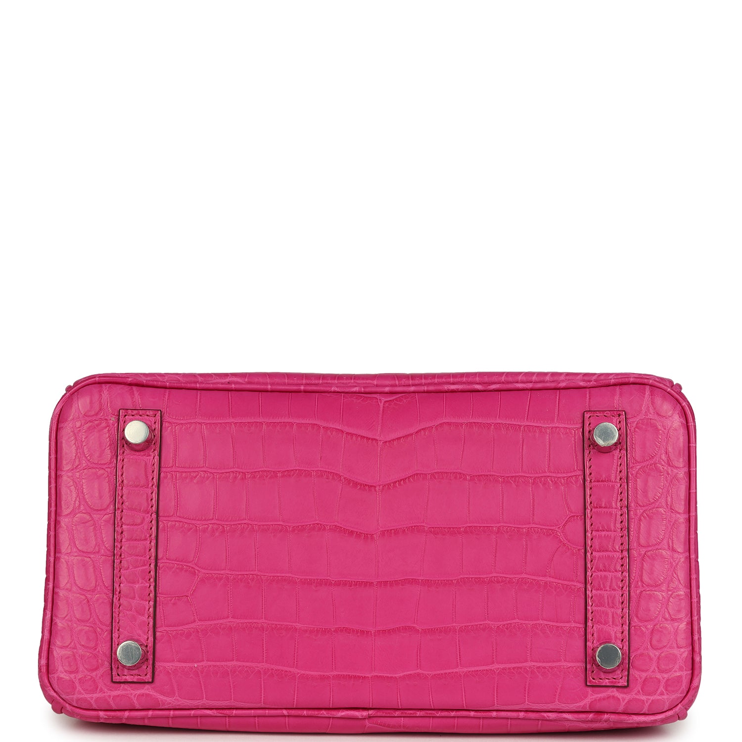 Birkin 25 Rose Shocking Matte Niloticus Crocodile Palladium Hardware Bag