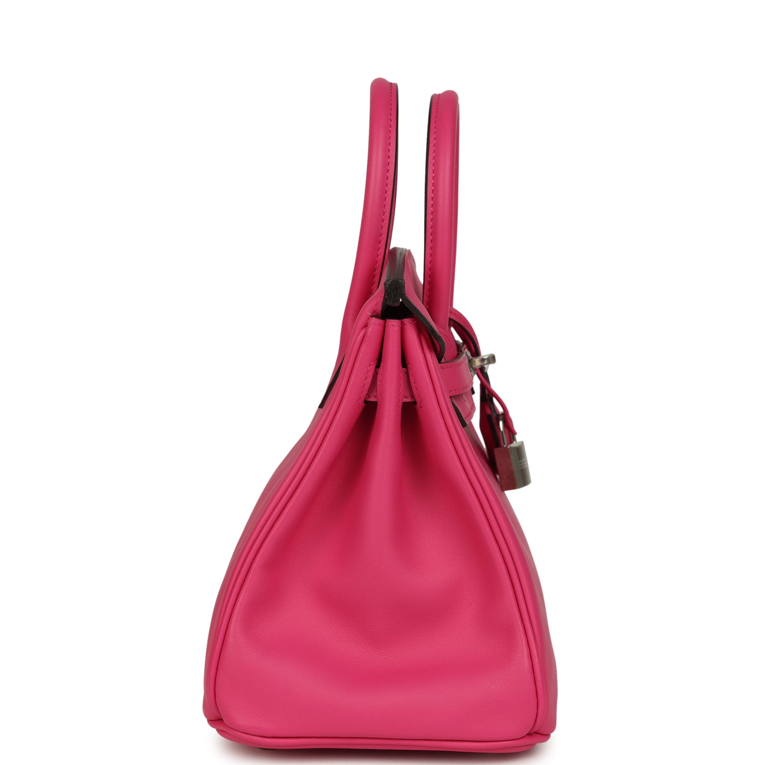Birkin 25 Rose Shocking Swift Palladium Hardware Bag