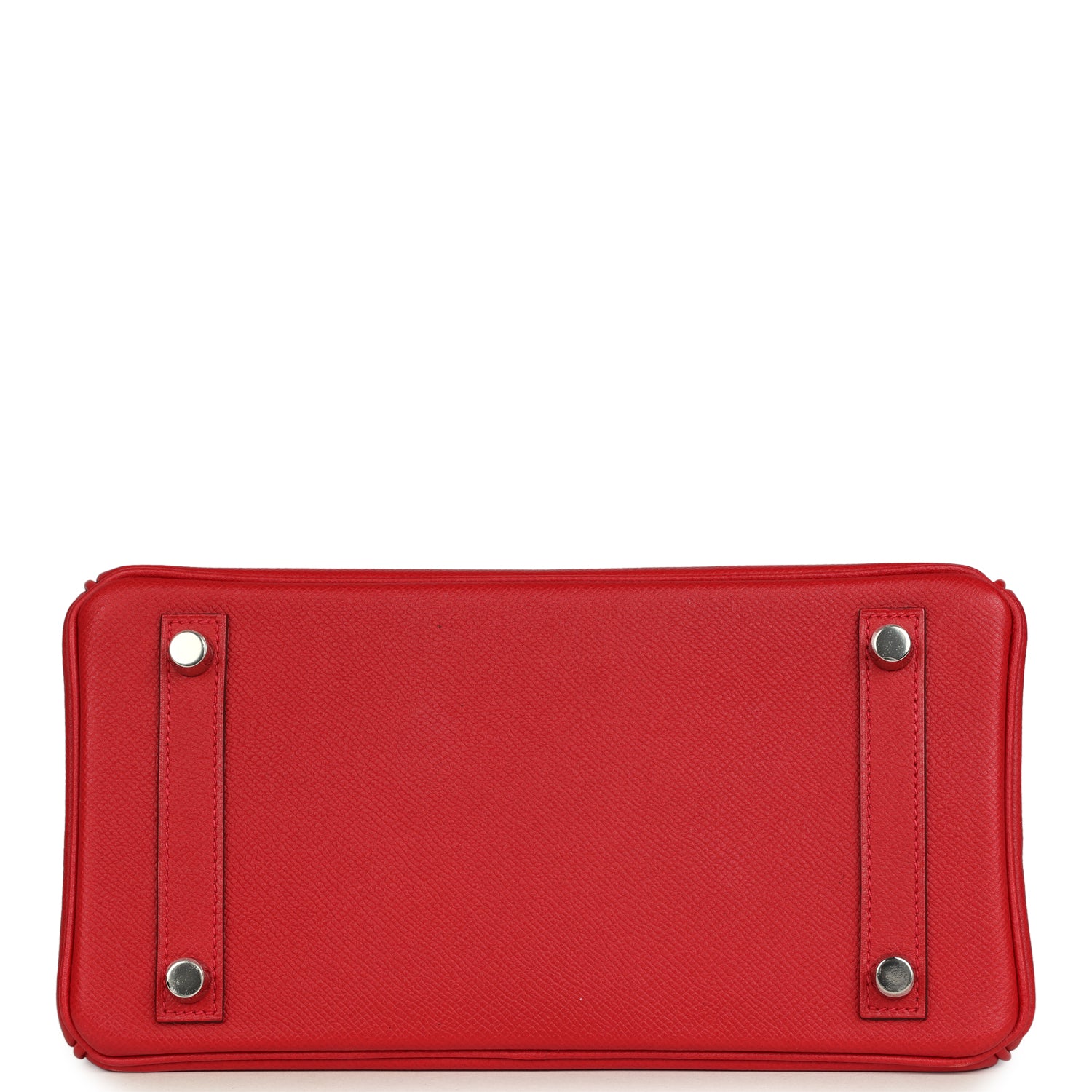 Birkin 25 Rouge Casaque Epsom Palladium Hardware Bag
