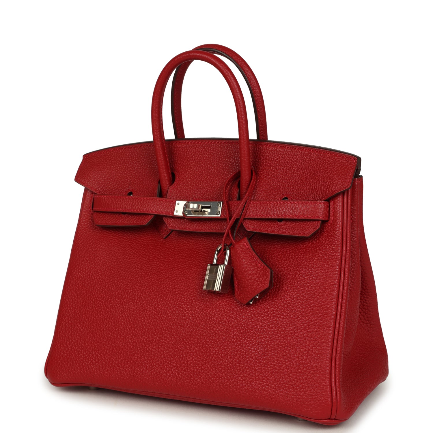 Birkin 25 Rouge Casaque Togo Palladium Hardware Bag