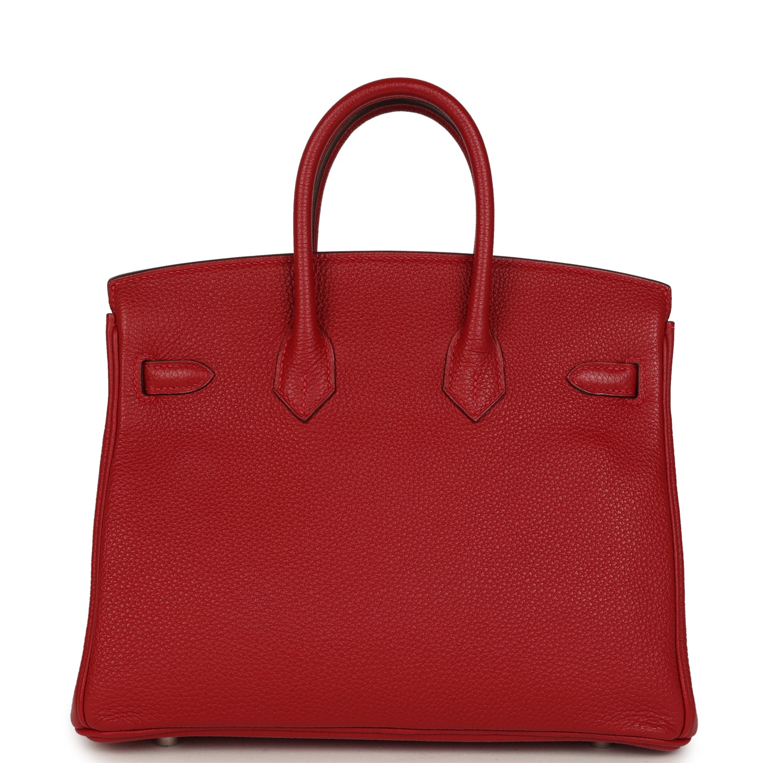 Birkin 25 Rouge Casaque Togo Palladium Hardware Bag
