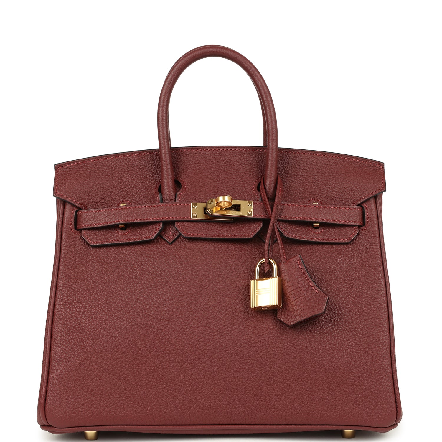 Birkin 25 Rouge H Togo Gold Hardware Bag