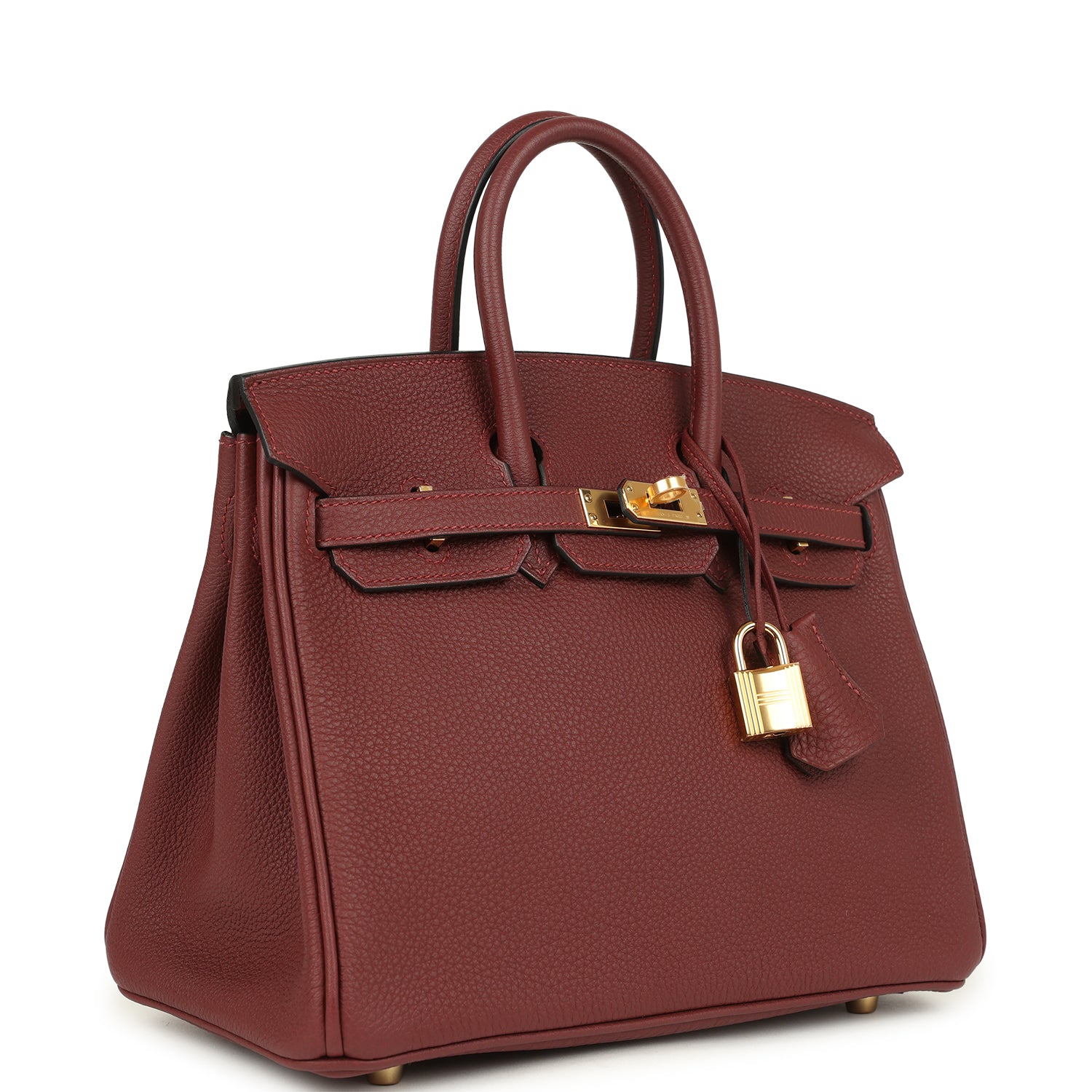 Birkin 25 Rouge H Togo Gold Hardware Bag