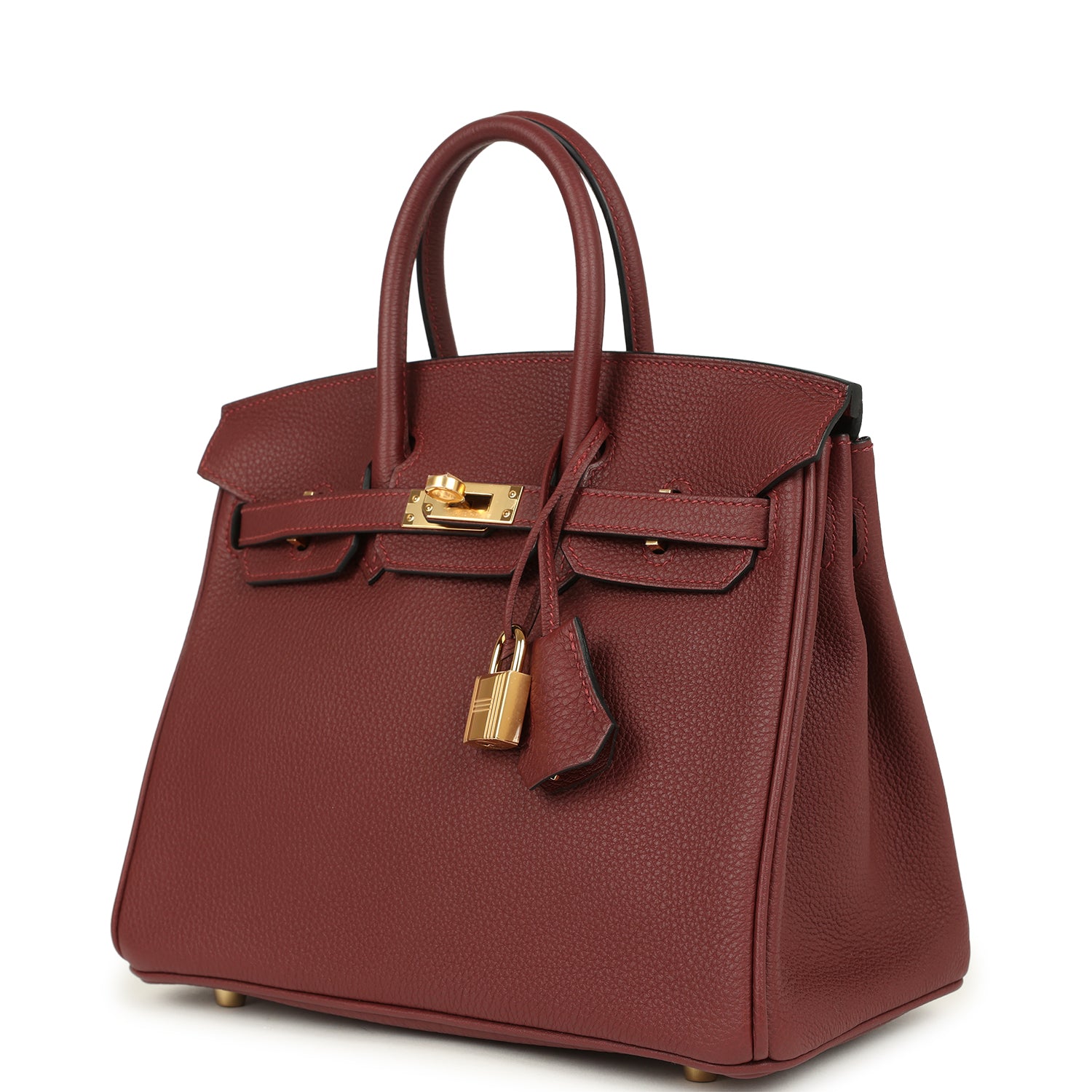 Birkin 25 Rouge H Togo Gold Hardware Bag