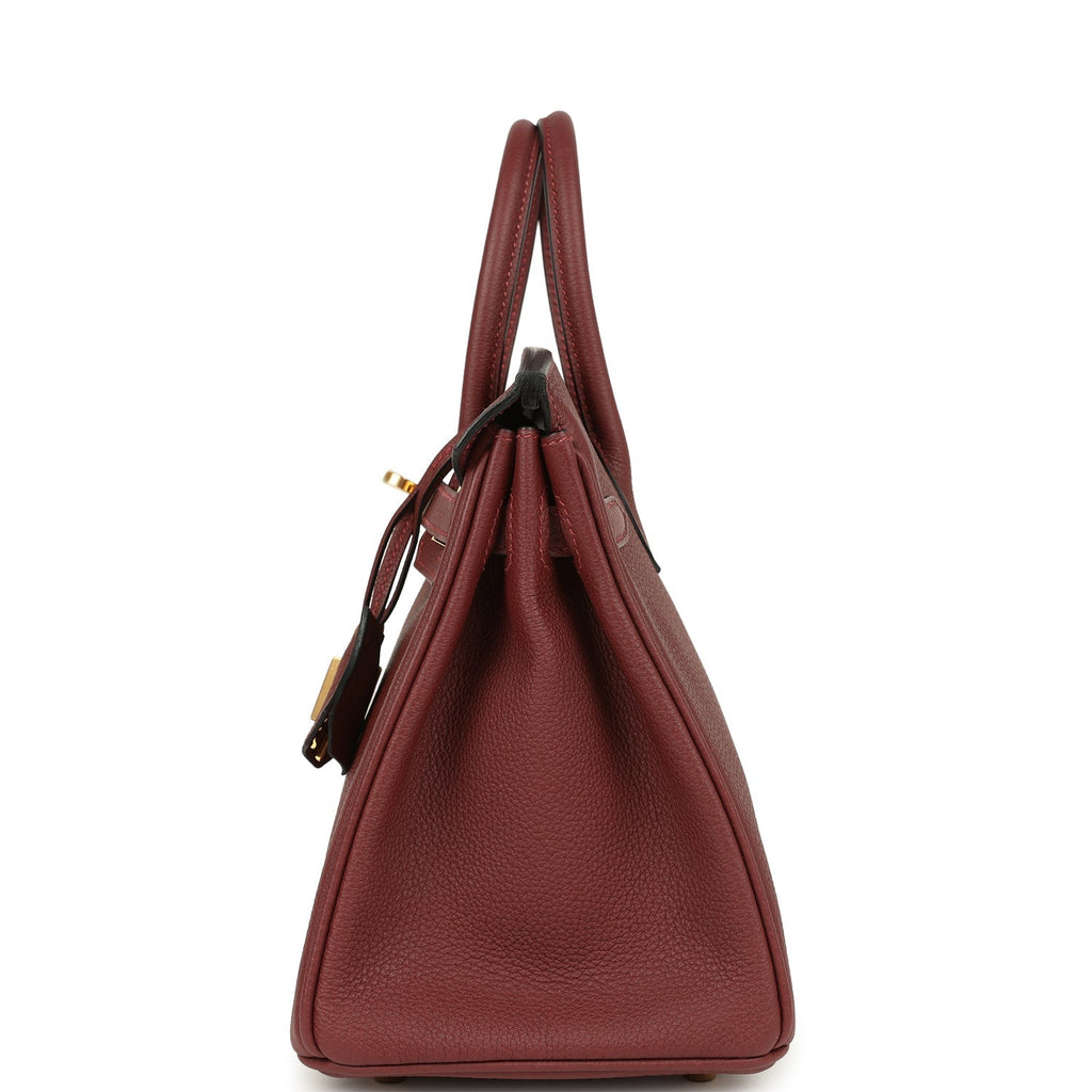 Birkin 25 Rouge H Togo Gold Hardware Bag