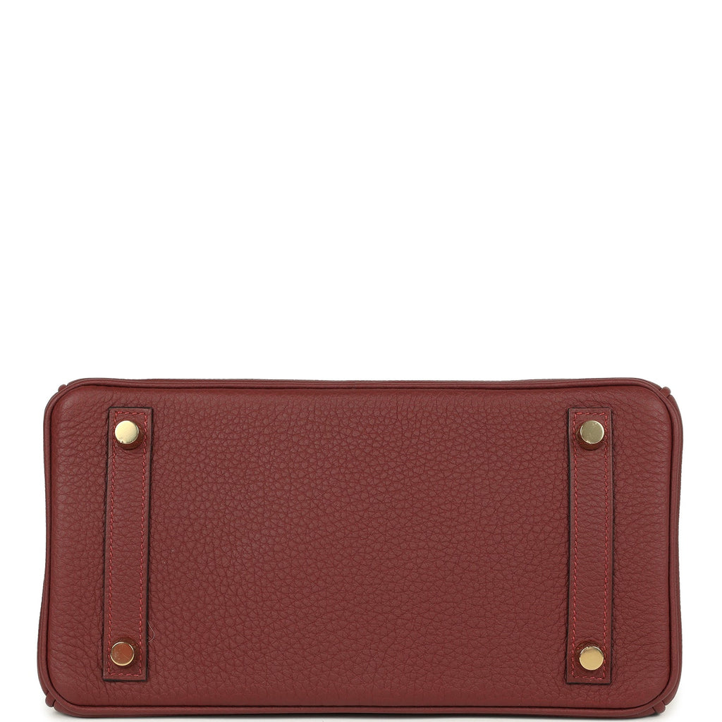 Birkin 25 Rouge H Togo Gold Hardware Bag