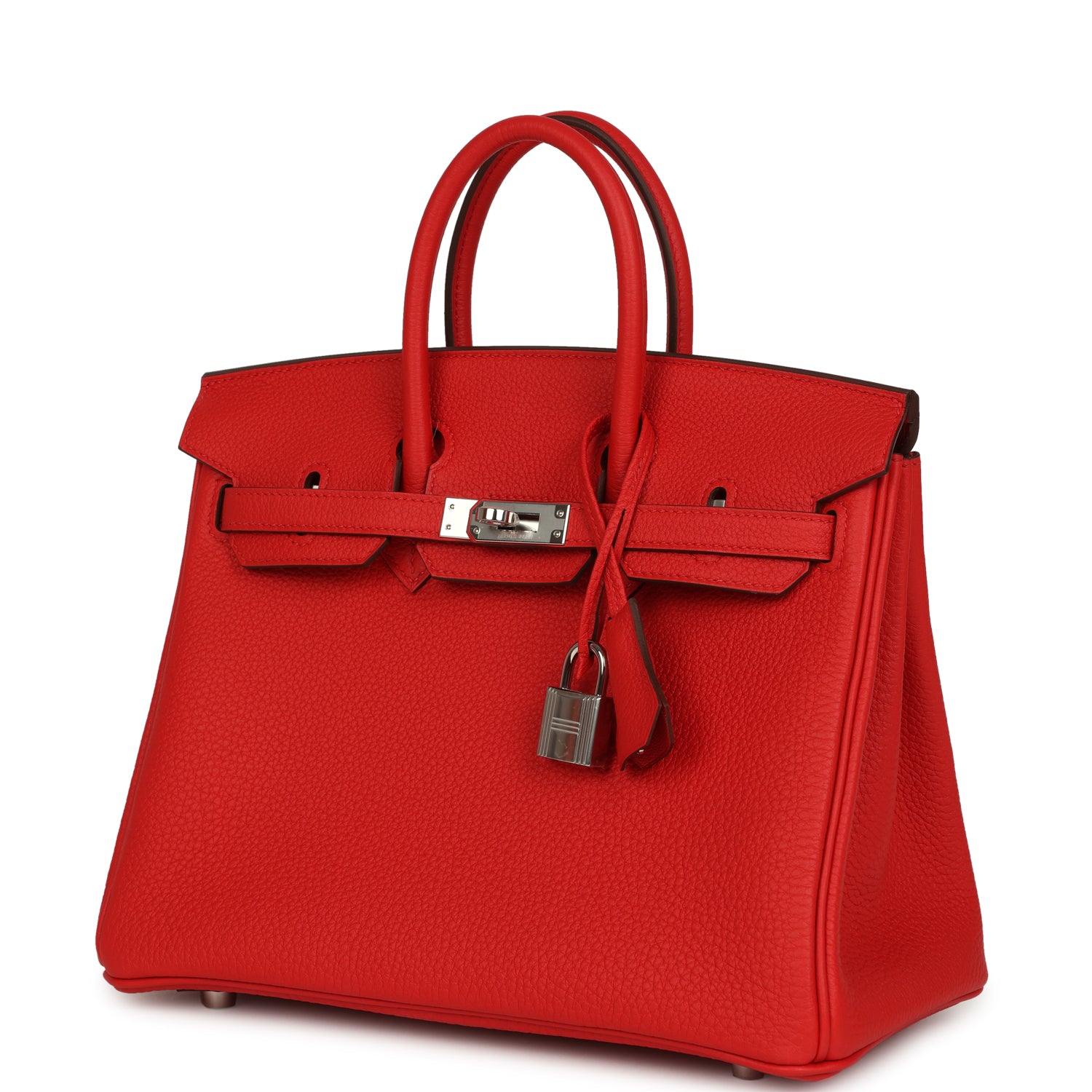 Birkin 25 Rouge Radieux Togo Palladium Hardware Bag