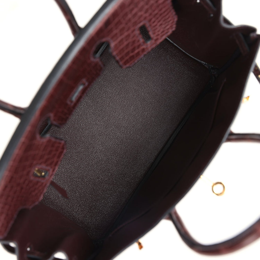 Birkin 25 Rouge Sellier Matte Porosus Crocodile Gold Hardware Bag