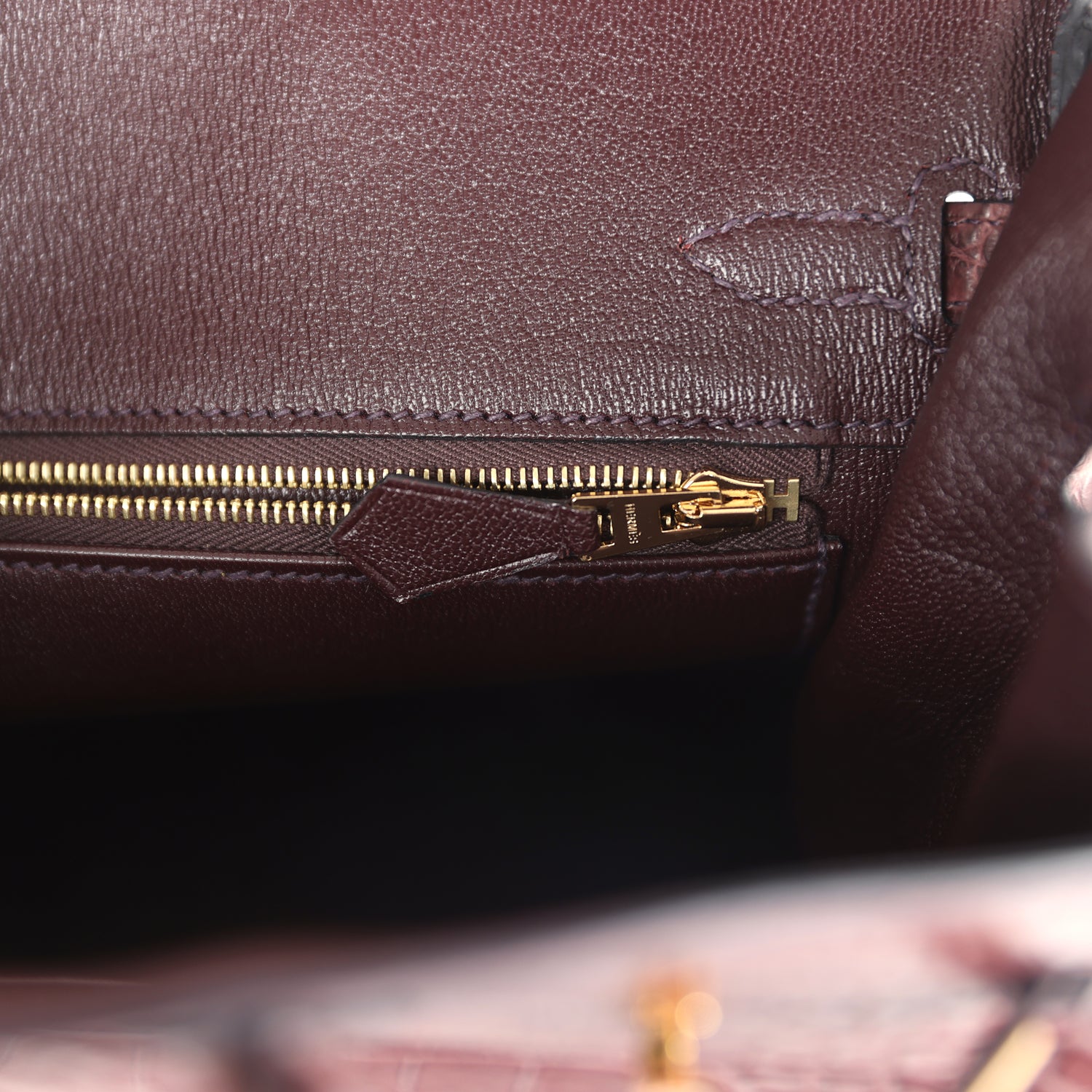 Birkin 25 Rouge Sellier Matte Porosus Crocodile Gold Hardware Bag