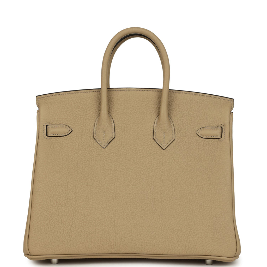 Birkin 25 Trench Togo Palladium Hardware Bag