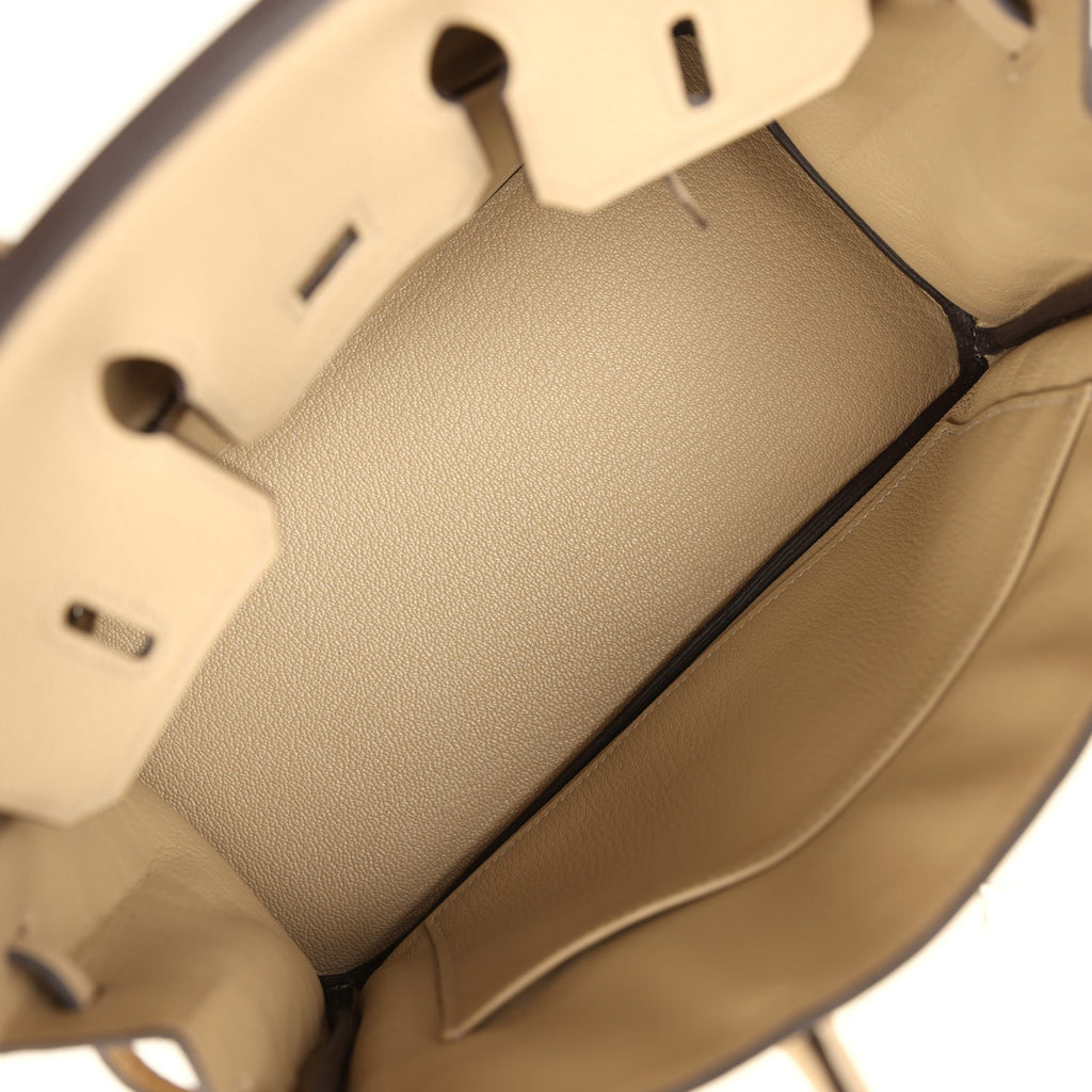 Birkin 25 Trench Togo Palladium Hardware Bag