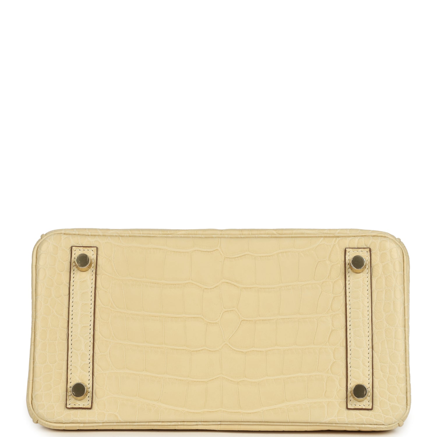 Birkin 25 Vanille Matte Alligator Gold Hardware Bag