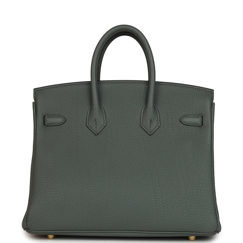 Birkin 25 Vert Amande Togo Gold Hardware Bag