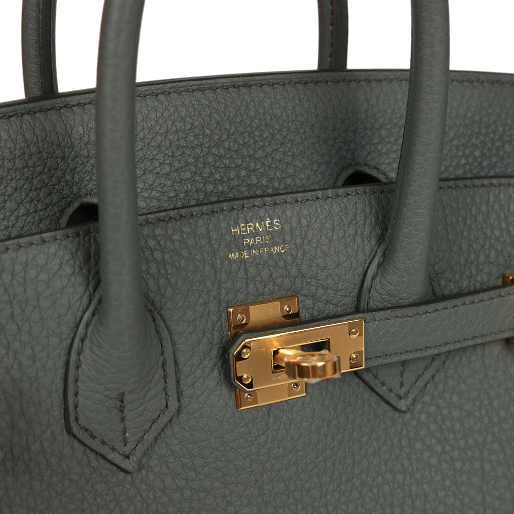 Birkin 25 Vert Amande Togo Gold Hardware Bag